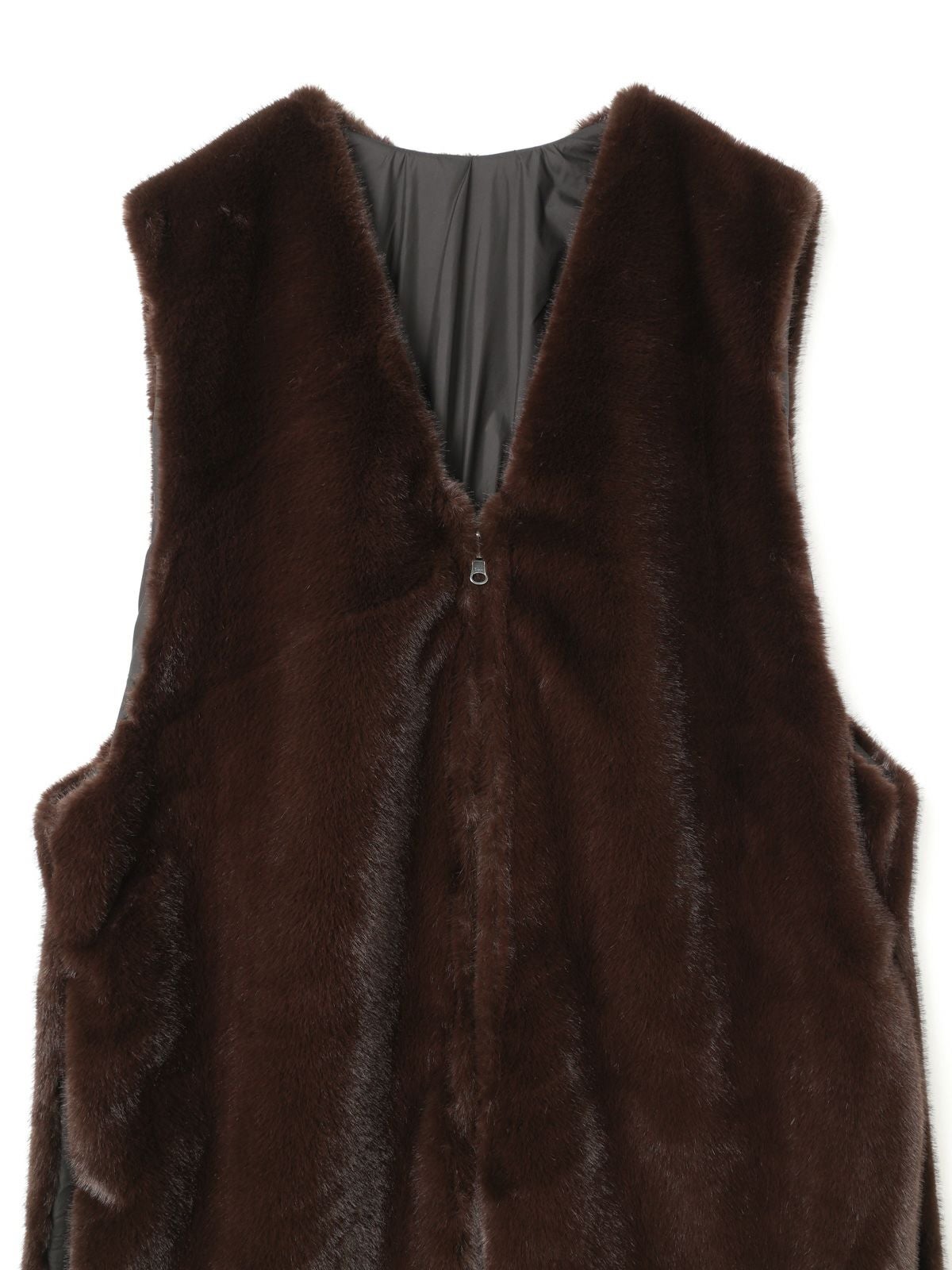 mizuiro ind ファーボアリバーシブルロングベスト｜ MARcourt ONLINE