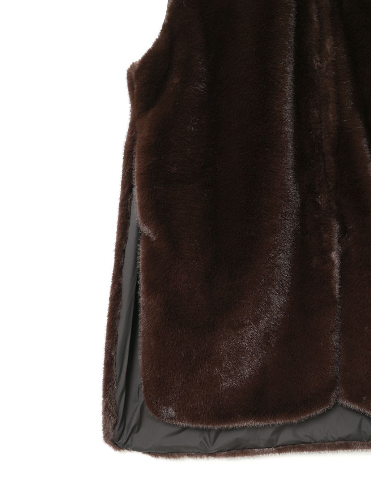 mizuiro ind ファーボアリバーシブルロングベスト｜ MARcourt ONLINE