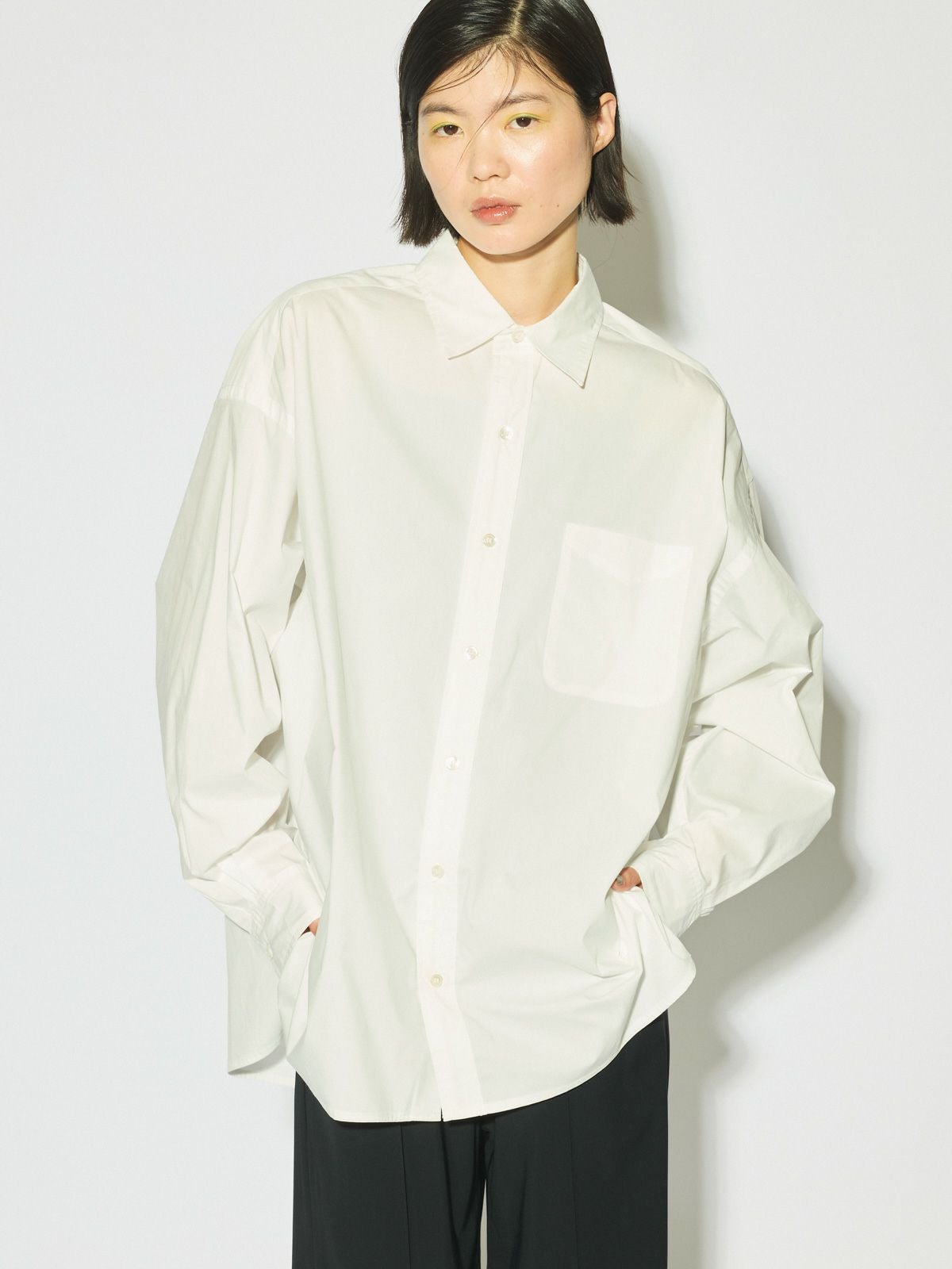 ミツ MIDIUMISOLID for Ladies レギュラーカラービッグシャツ｜ MARcourt