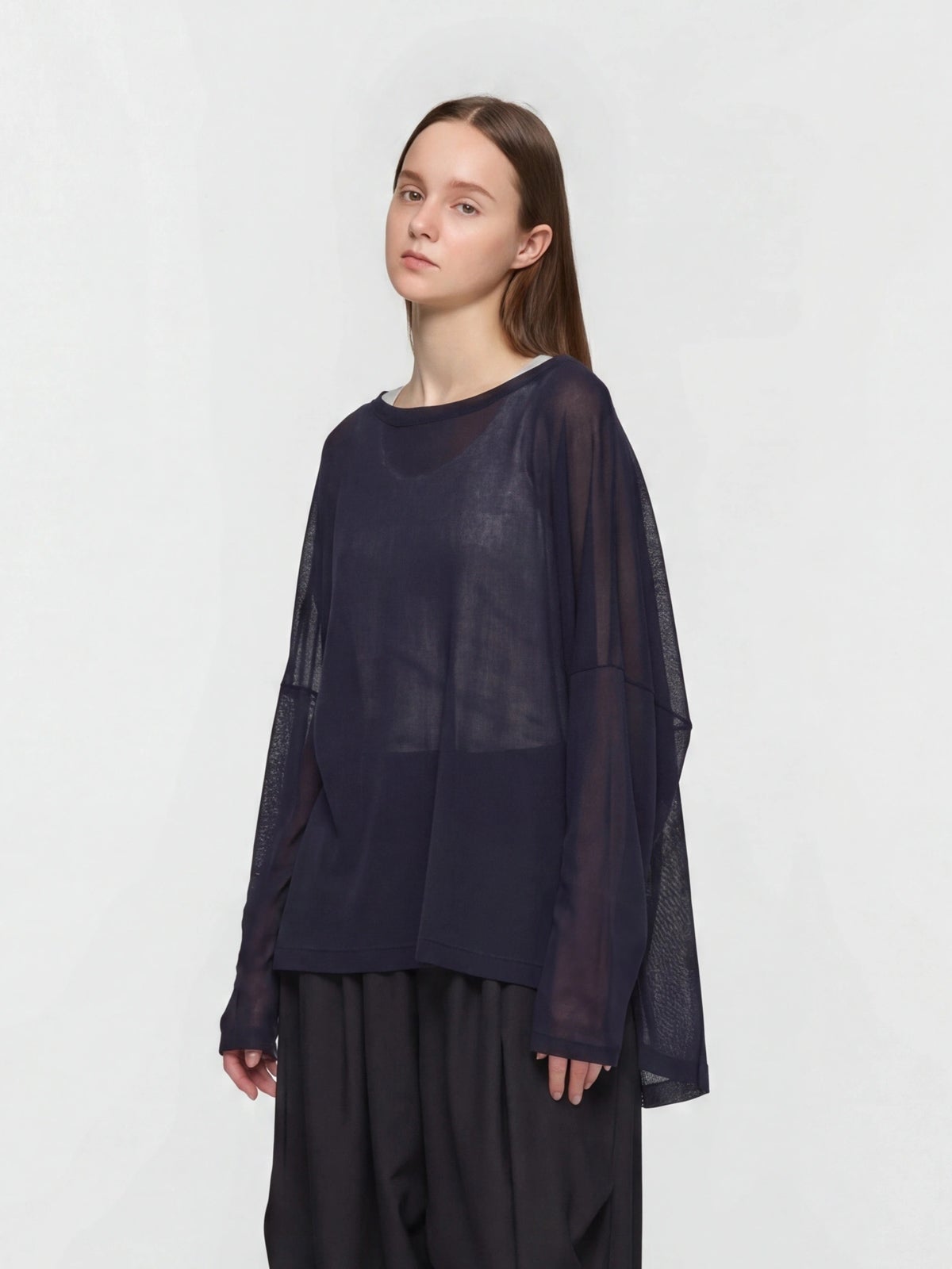 mizuiro ind メッシュロングスリーブワイドT｜ MARcourt ONLINE STORE