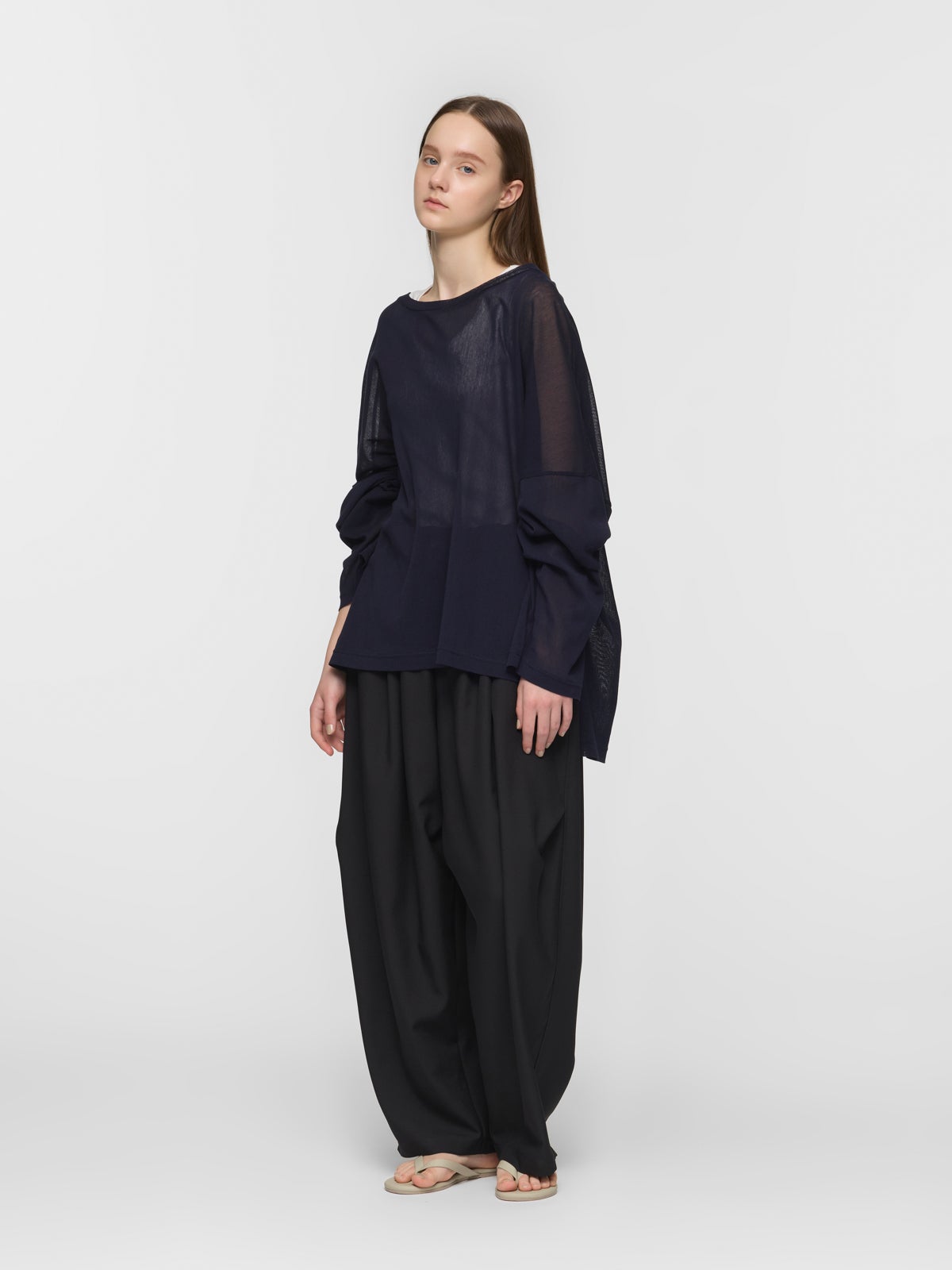 mizuiro ind メッシュロングスリーブワイドT｜ MARcourt ONLINE STORE