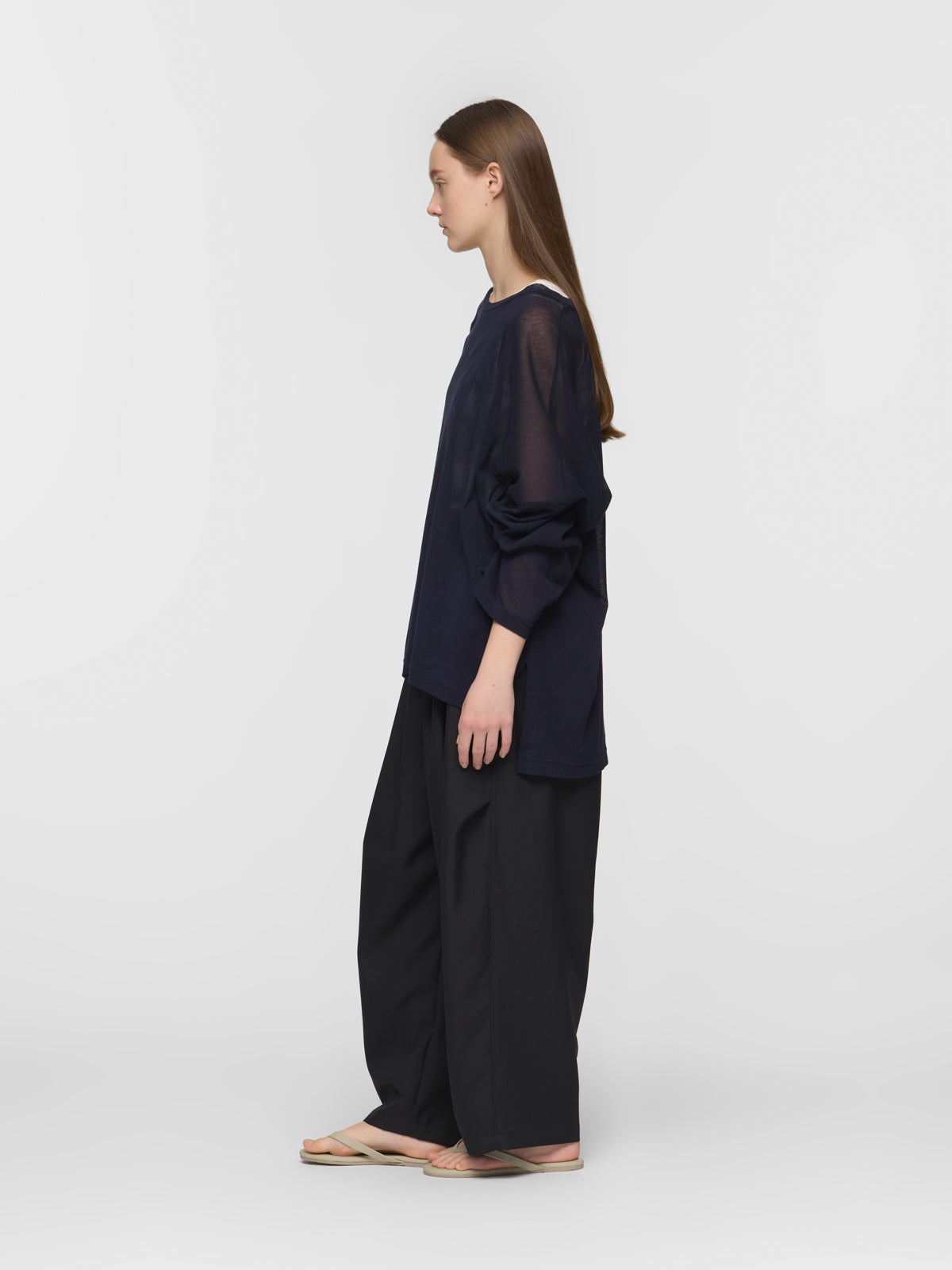 mizuiro ind メッシュロングスリーブワイドT｜ MARcourt ONLINE STORE
