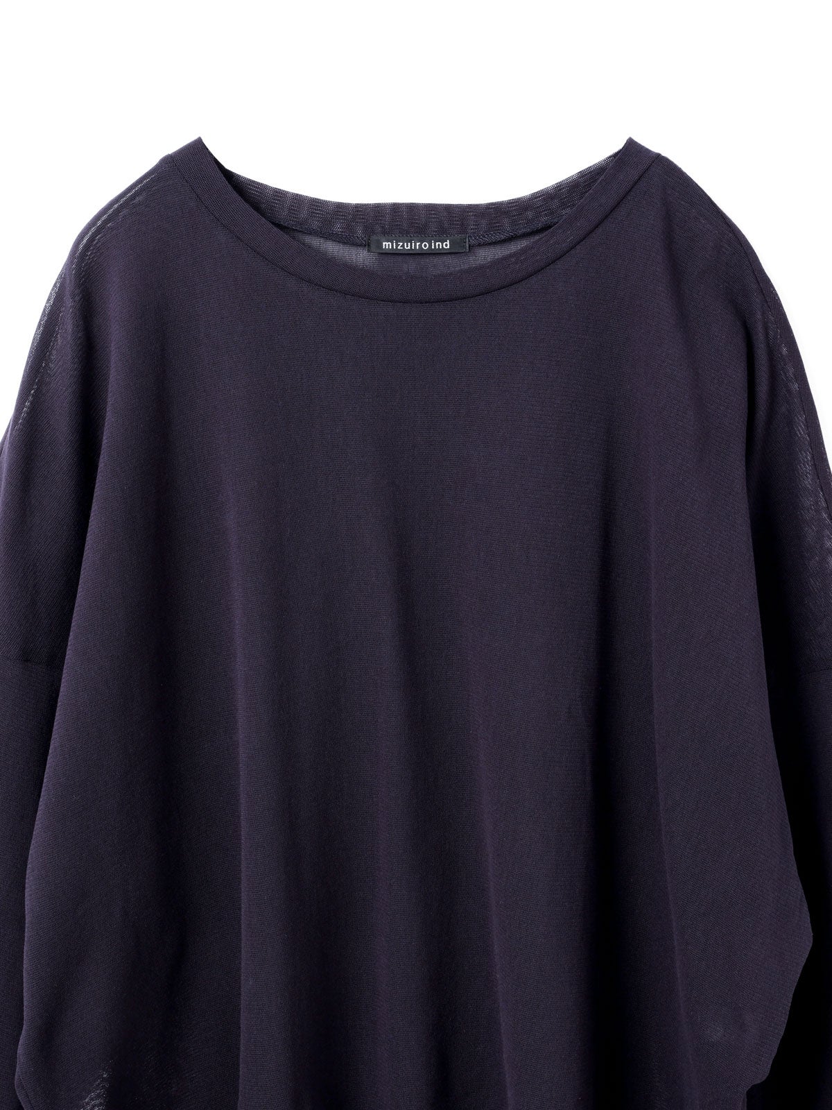 mizuiro ind メッシュロングスリーブワイドT｜ MARcourt ONLINE STORE