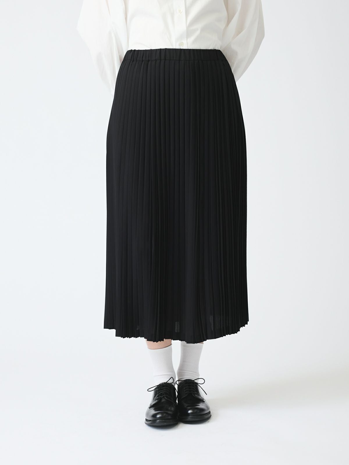 mizuiroind プリーツスカート　ブラック mizuiro ind ロングプリーツスカート｜ MARcourt ONLINE STORE