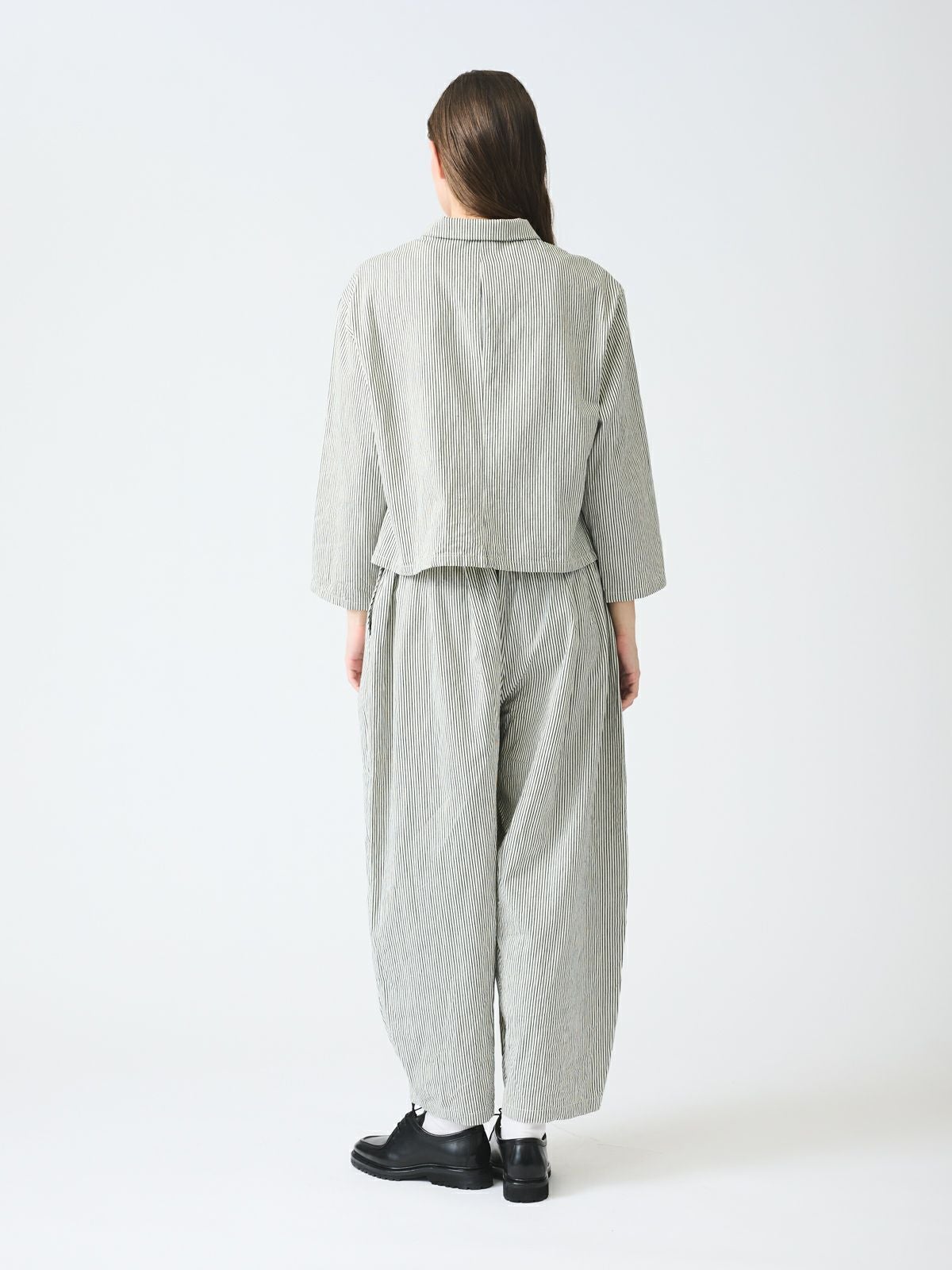 mizuiro ind ヒッコリーワイドテーパードパンツ｜ MARcourt ONLINE