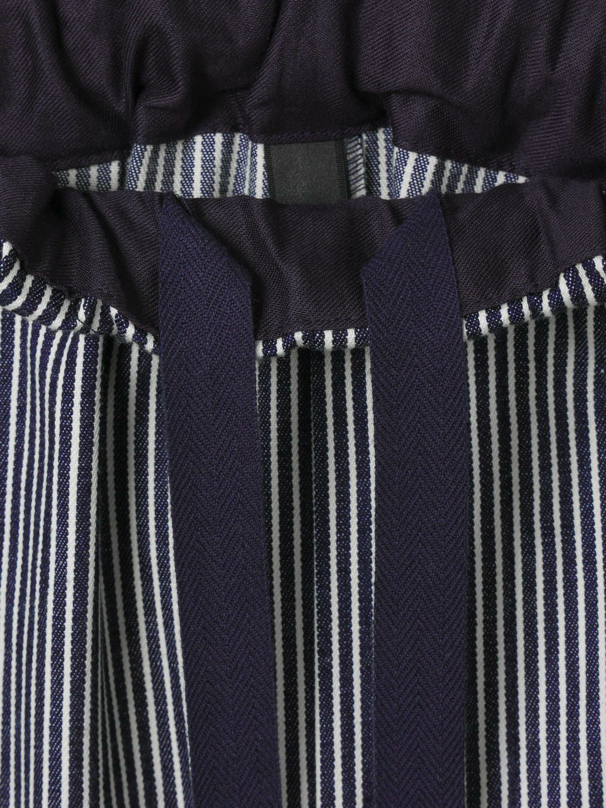 mizuiro ind ヒッコリーワイドテーパードパンツ｜ MARcourt ONLINE