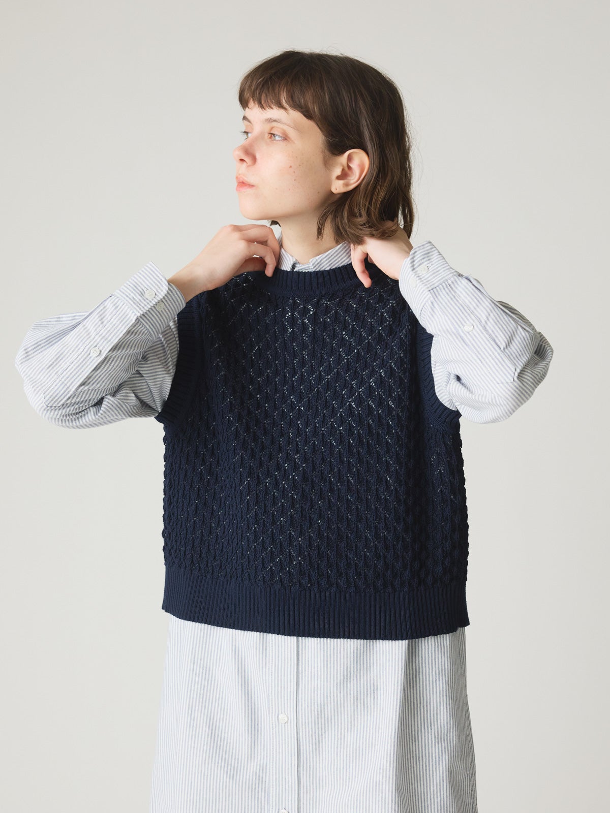 MidiUmi メッシュニットベスト｜ MARcourt ONLINE STORE - マーコート