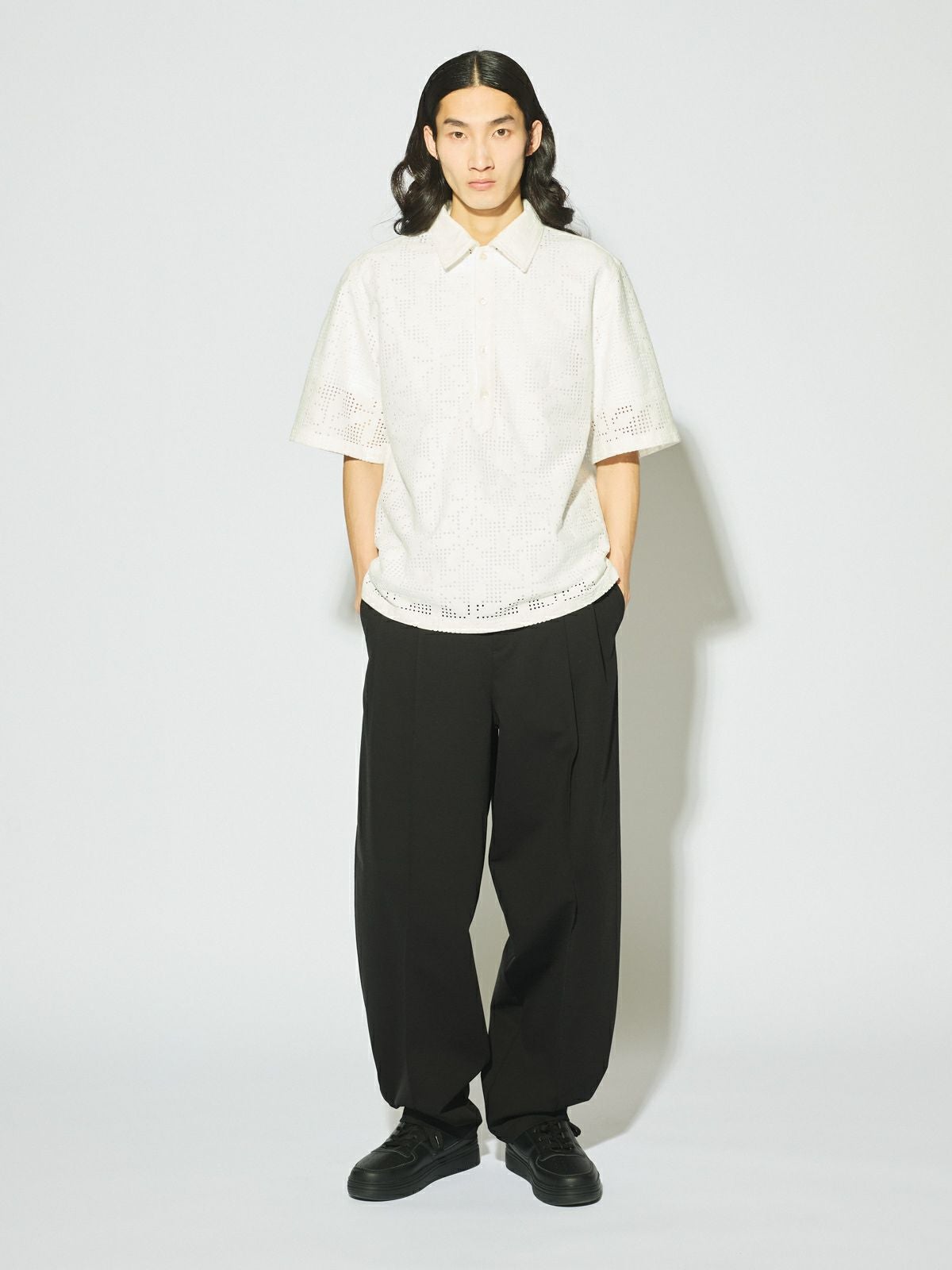 MIDIUMISOLID Men's レースポロシャツ[A]｜ MARcourt ONLINE STORE