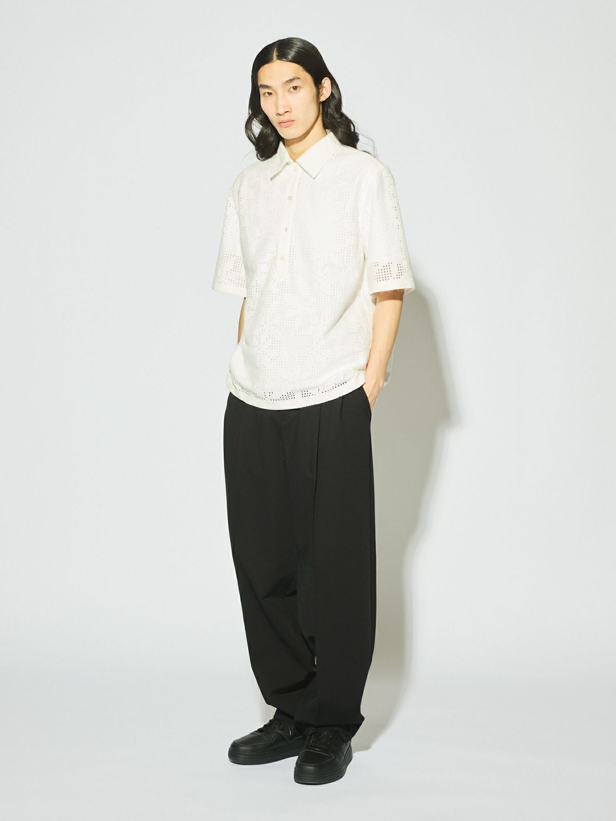 MIDIUMISOLID Men's レースポロシャツ[A]｜ MARcourt ONLINE STORE