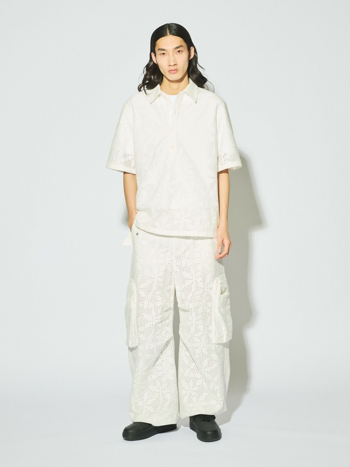MIDIUMISOLID Men's レースポロシャツ[A]｜ MARcourt ONLINE STORE