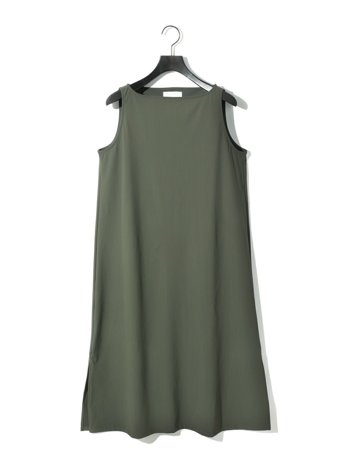 MIDIUMISOLID for Ladies ストレッチボートネックワンピース