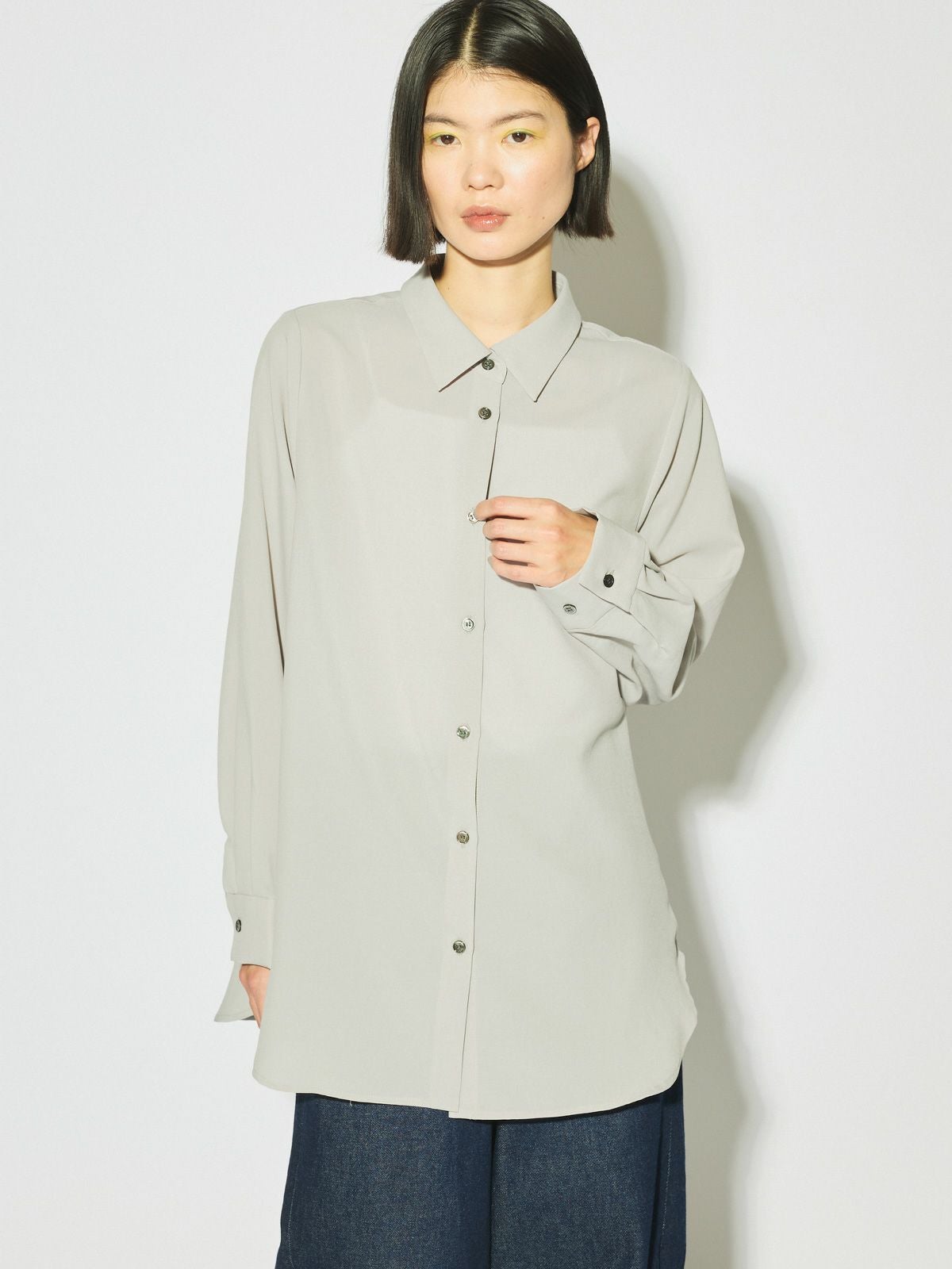 MIDIUMISOLID for Ladies ベーシックロングシャツ[A]｜ MARcourt