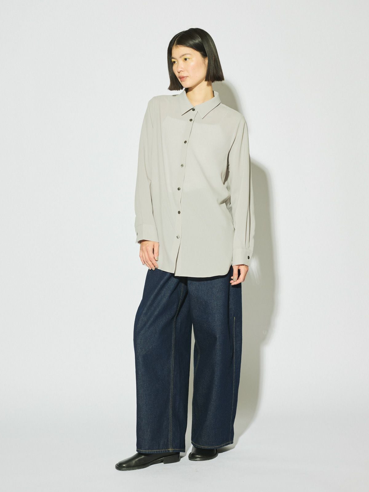 MIDIUMISOLID for Ladies ベーシックロングシャツ[A]｜ MARcourt