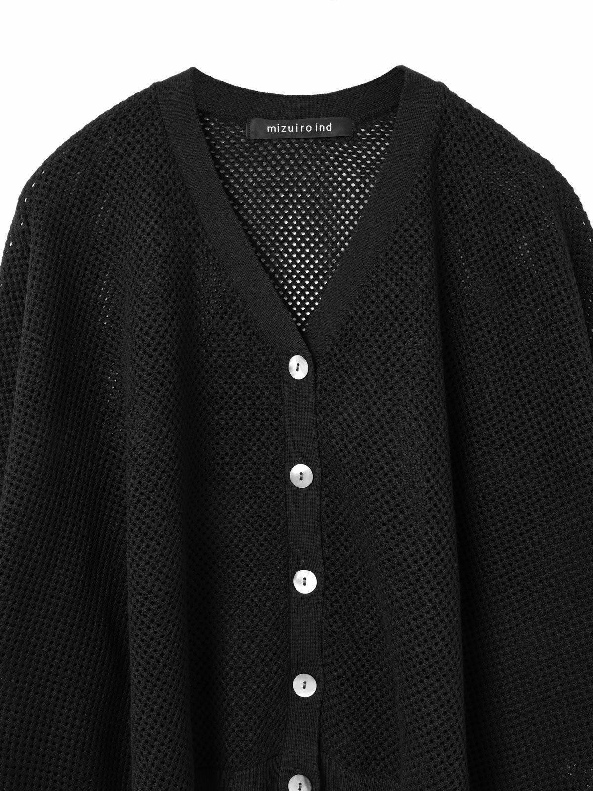 mizuiro ind シアーパターンVネックカーディガン｜ MARcourt ONLINE
