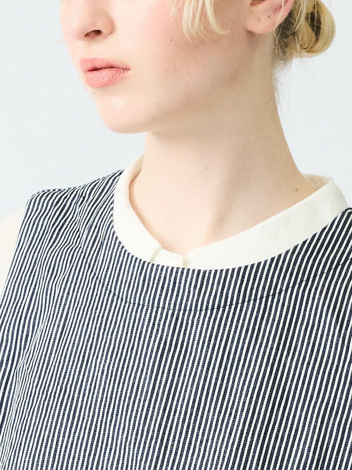 mizuiro ind ヒッコリークルーネックショートベスト｜ MARcourt ONLINE