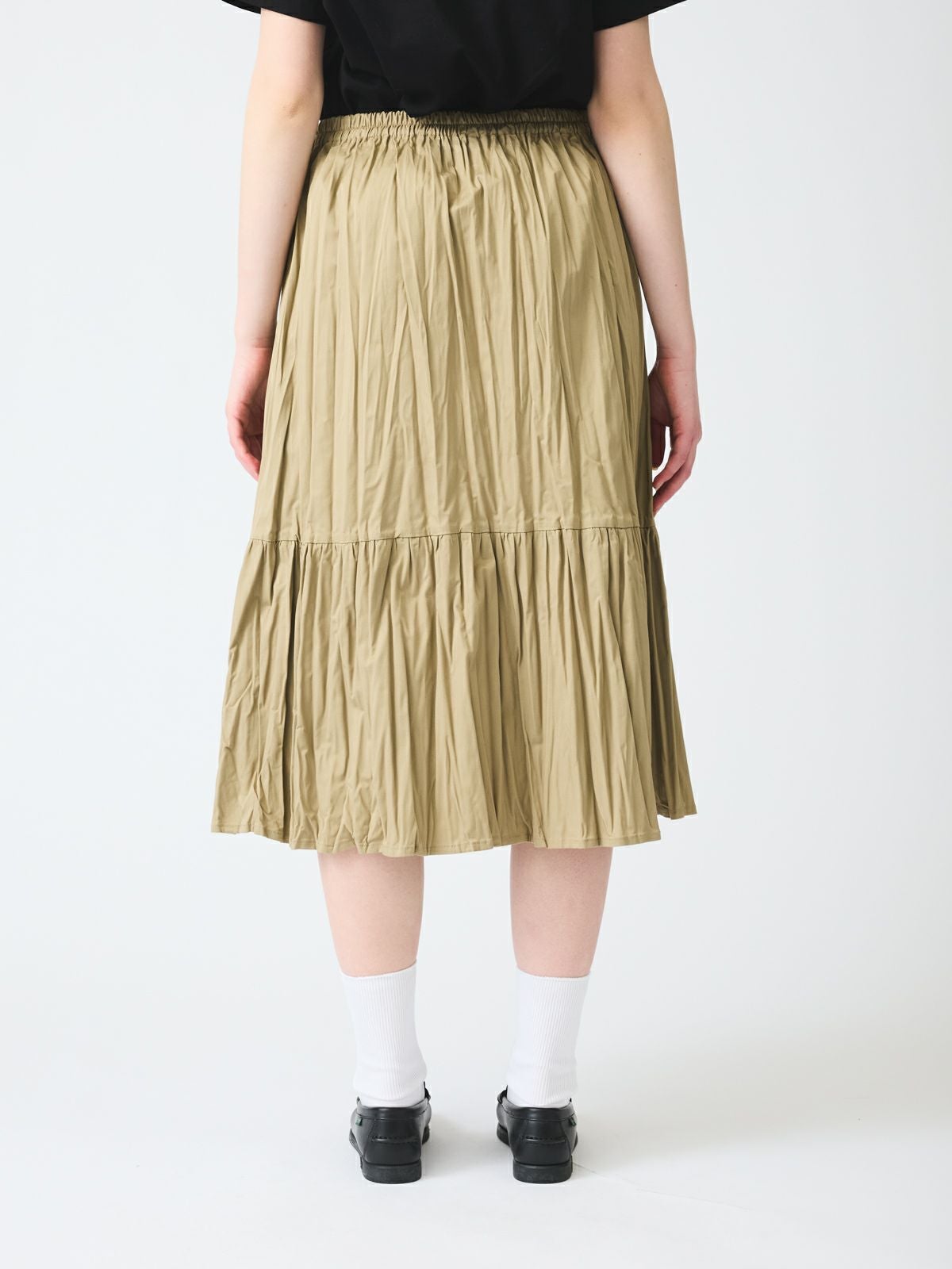 mizuiro ind ワッシャープリーツティアードスカート｜ MARcourt ONLINE