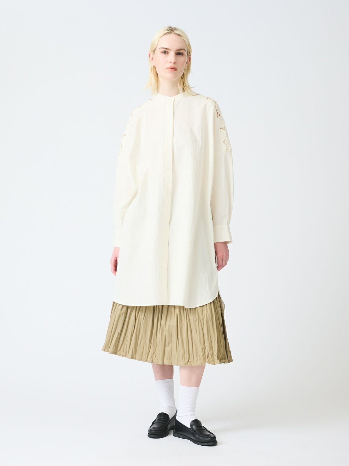 mizuiro ind ワッシャープリーツティアードスカート｜ MARcourt ONLINE
