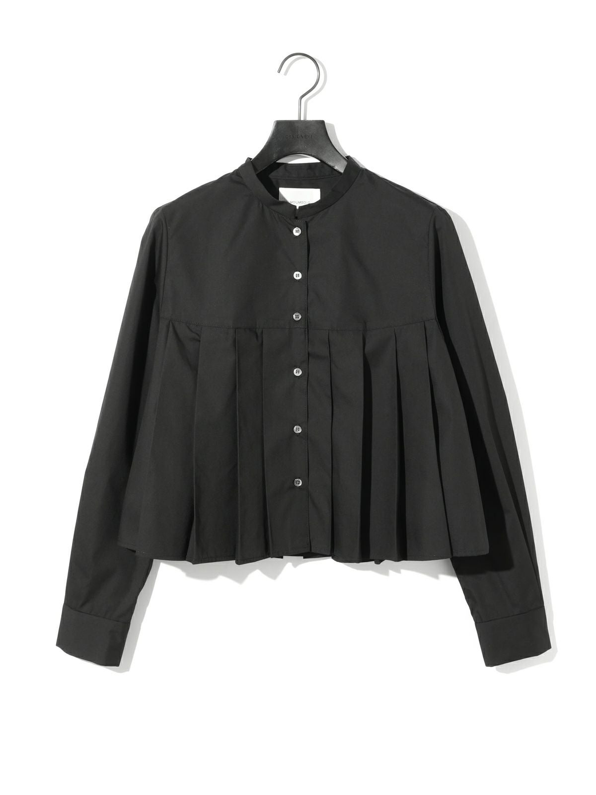 MIDIUMISOLID for Ladies スタンドカラープリーツシャツ[A]｜ MARcourt
