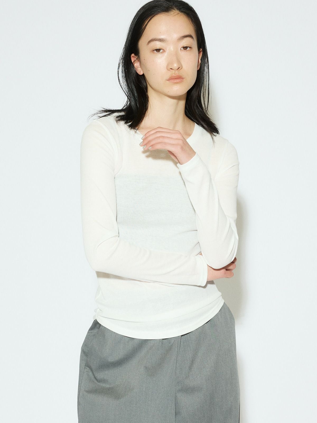 MIDIUMISOLID for Ladies ロングスリーブトップス[A]｜ MARcourt
