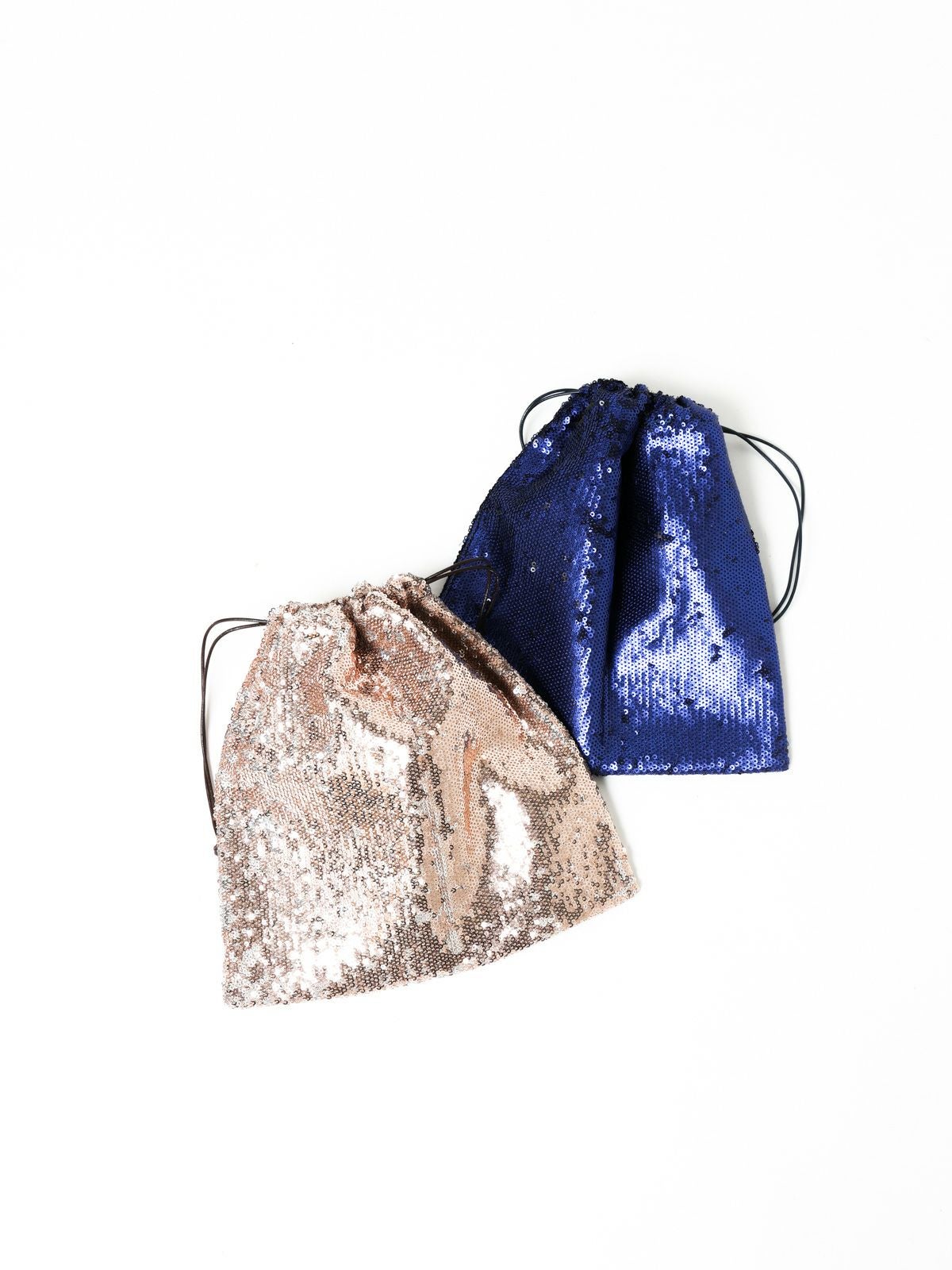 MARIA LA ROSA MERET POUCH スパンコール巾着ポーチ【3-8011