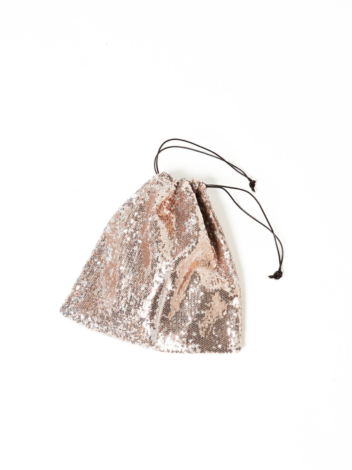 MARIA LA ROSA MERET POUCH スパンコール巾着ポーチ【3-8011