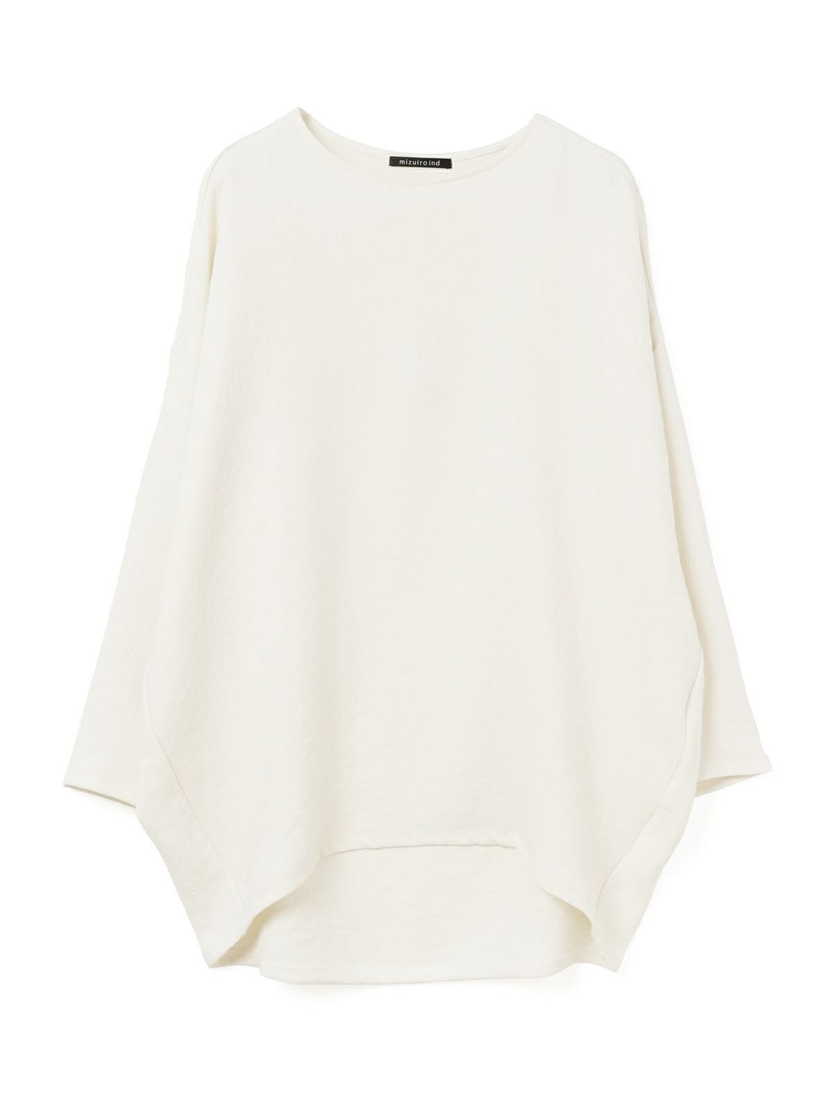 mizuiro ind ジョーゼットボートネックコクーンプルオーバー