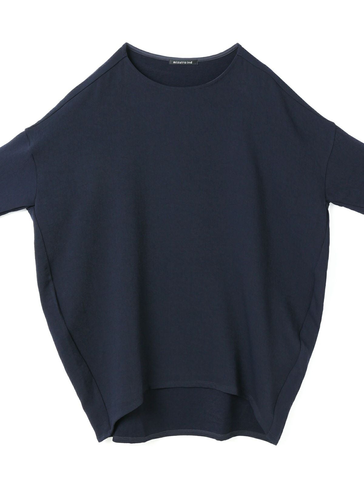 mizuiro ind ジョーゼットボートネックコクーンプルオーバー