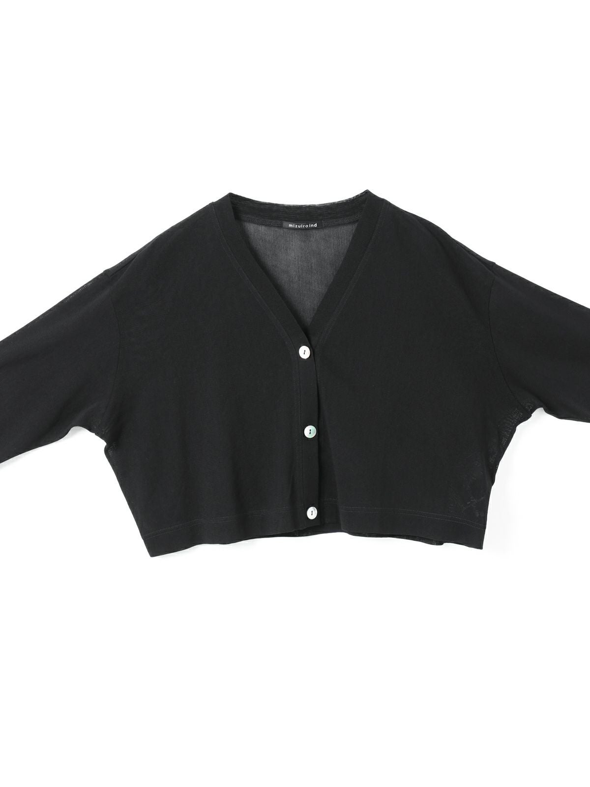 mizuiro ind メッシュVネックショートカーディガン｜ MARcourt ONLINE