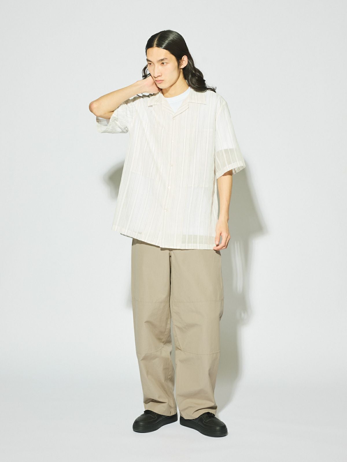 MIDIUMISOLID Men's コットンリネンパッチパンツ[A]｜ MARcourt ONLINE