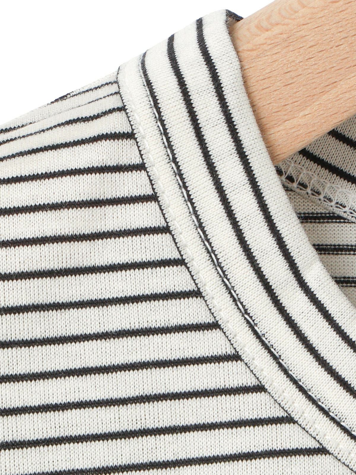 MARMARMAR ドローストリングヘムロングスリーブT(ボーダー)｜ MARcourt