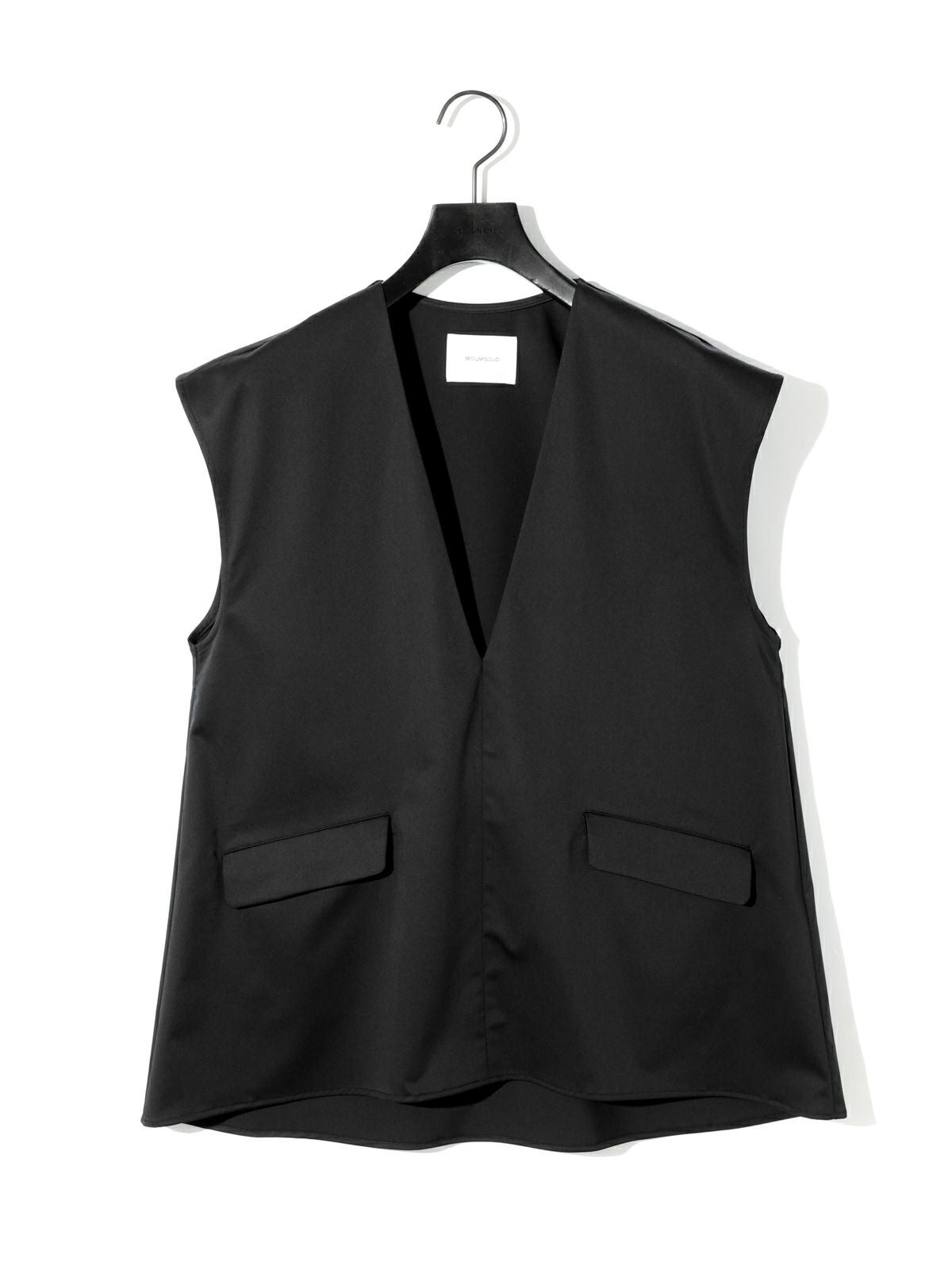 MIDIUMISOLID for Ladies Vネックノースリーブプルオーバー[A
