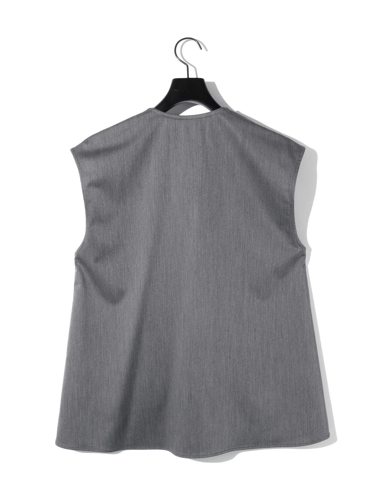 MIDIUMISOLID for Ladies Vネックノースリーブプルオーバー[A
