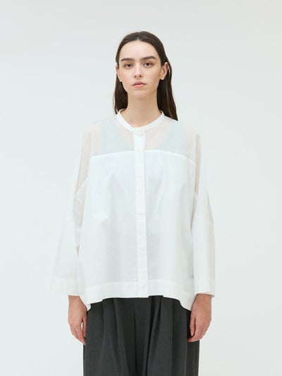 mizuiro ind スタンドカラーシアーシャツ｜ MARcourt ONLINE STORE 
