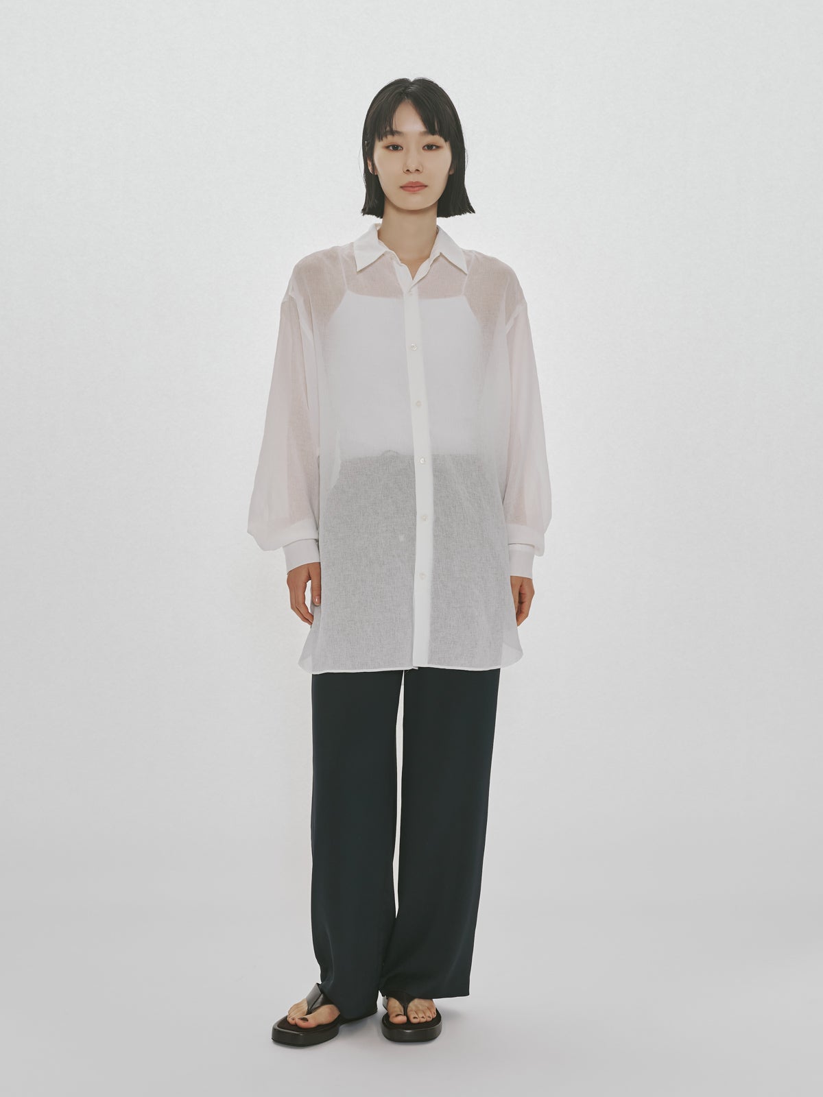 MidiUmi 長袖3点セット MIDIUMISOLID for Ladies シアーロングスリーブシャツ[A]｜ MARcourt