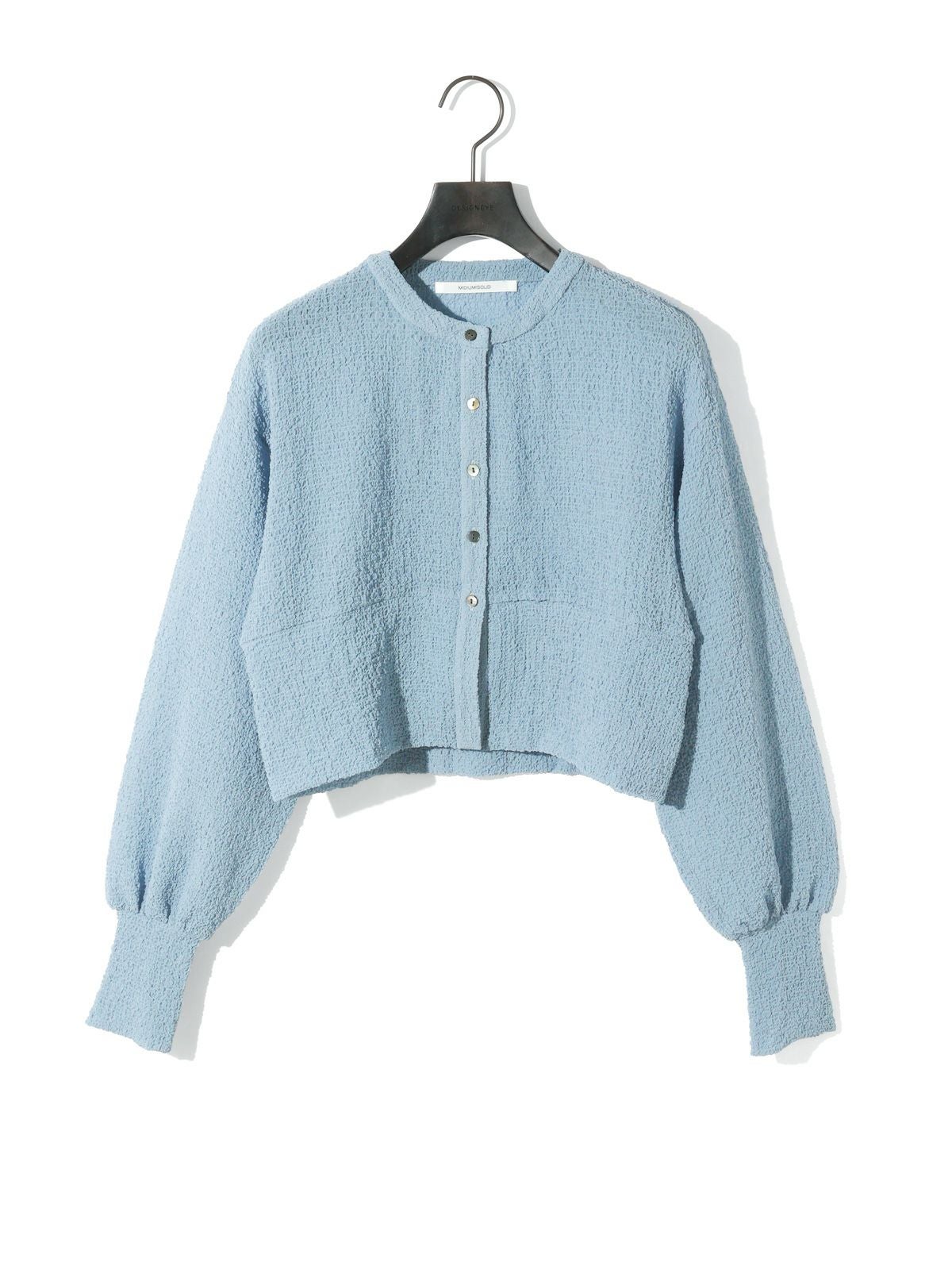 MIDIUMISOLID for Ladies シアークルーネックショートカーディガン[A