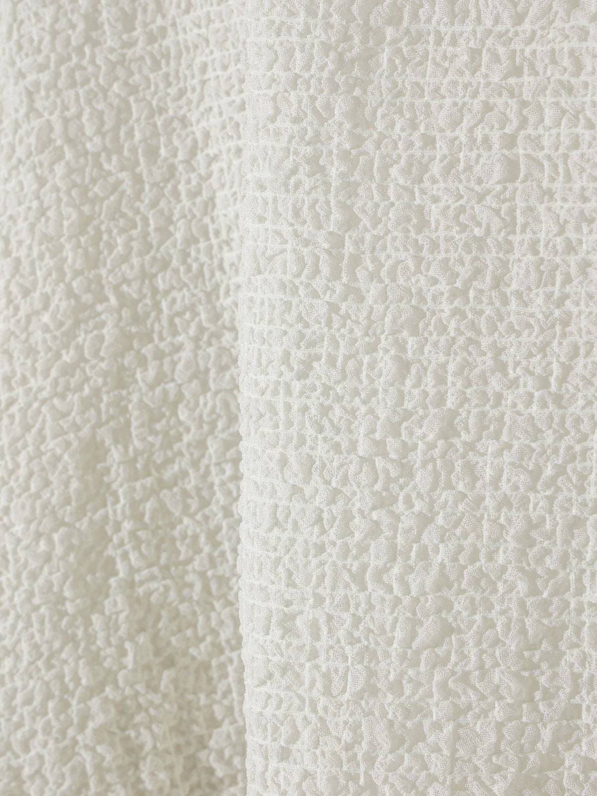 MIDIUMISOLID for Ladies シアークルーネックパフスリーブプルオーバー
