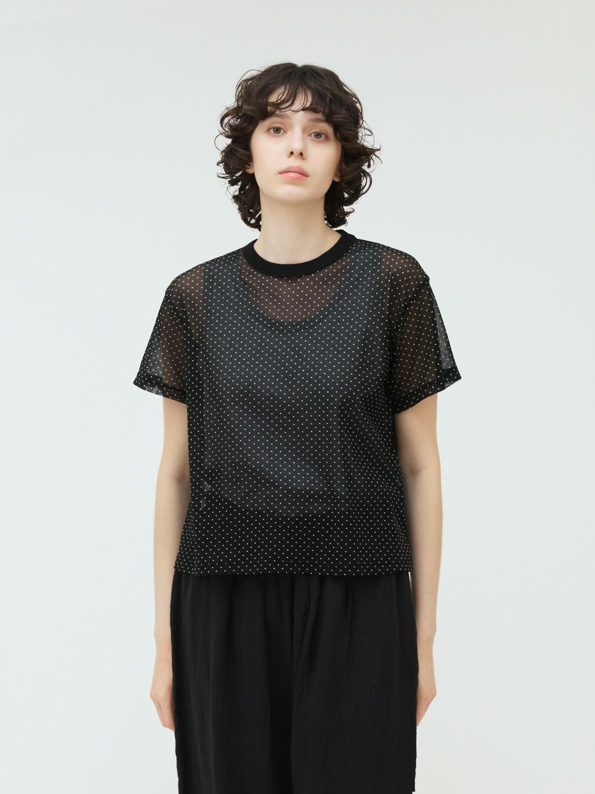 mizuiro ind ドットドローストリングシャツ｜ MARcourt ONLINE STORE