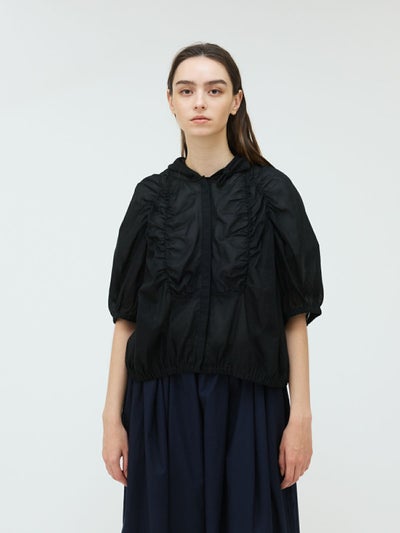 mizuiro ind ギャザーフード付きシャツ｜ MARcourt ONLINE STORE 