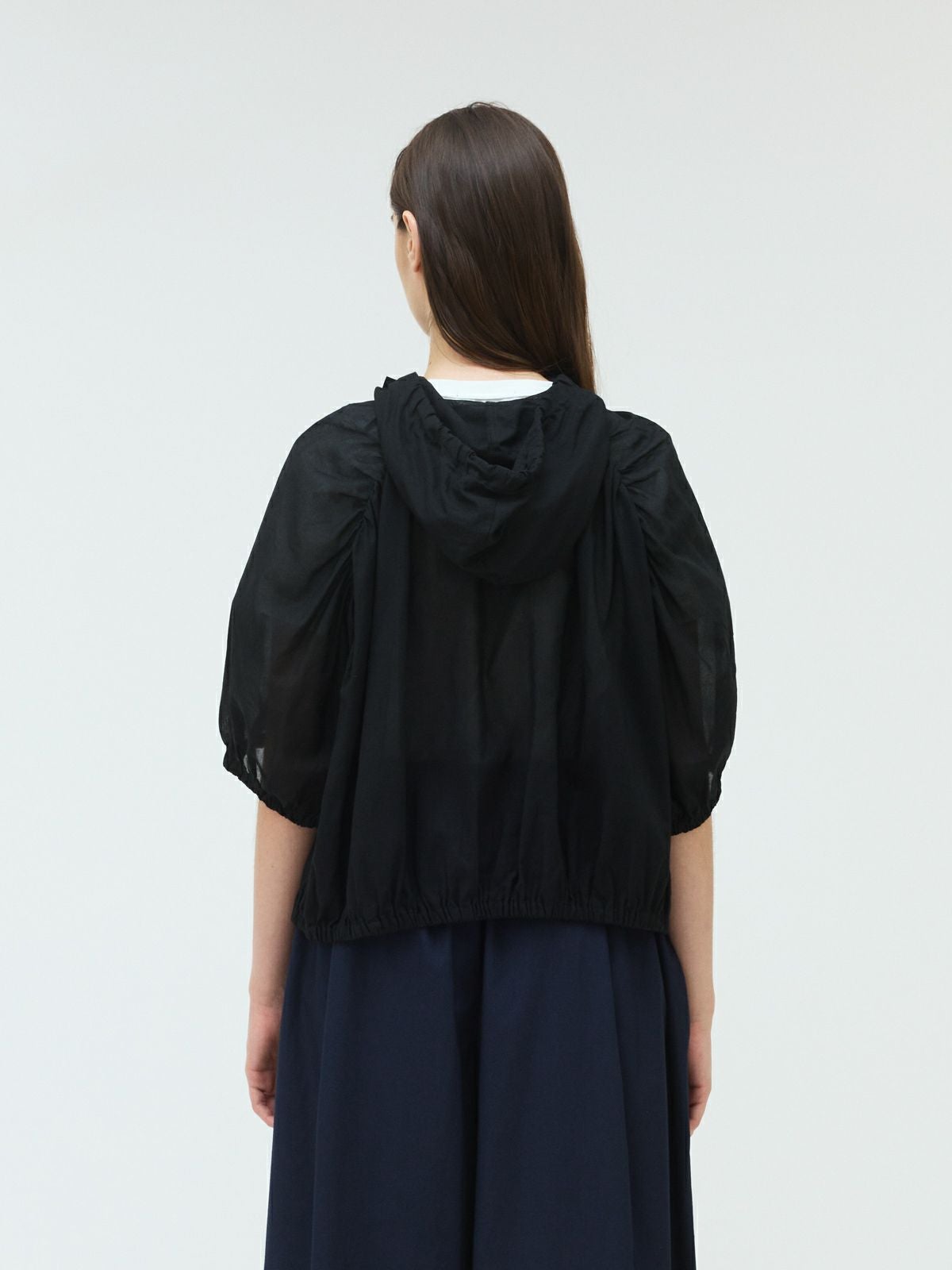 mizuiro ind ギャザーフード付きシャツ｜ MARcourt ONLINE STORE