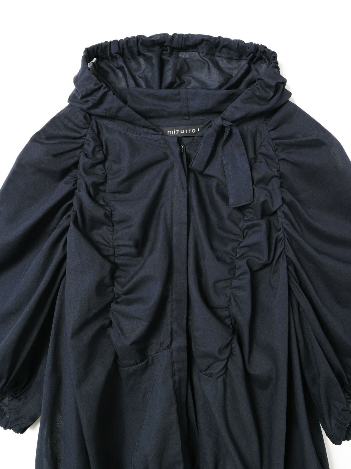 mizuiro ind ギャザーフード付きシャツ｜ MARcourt ONLINE STORE