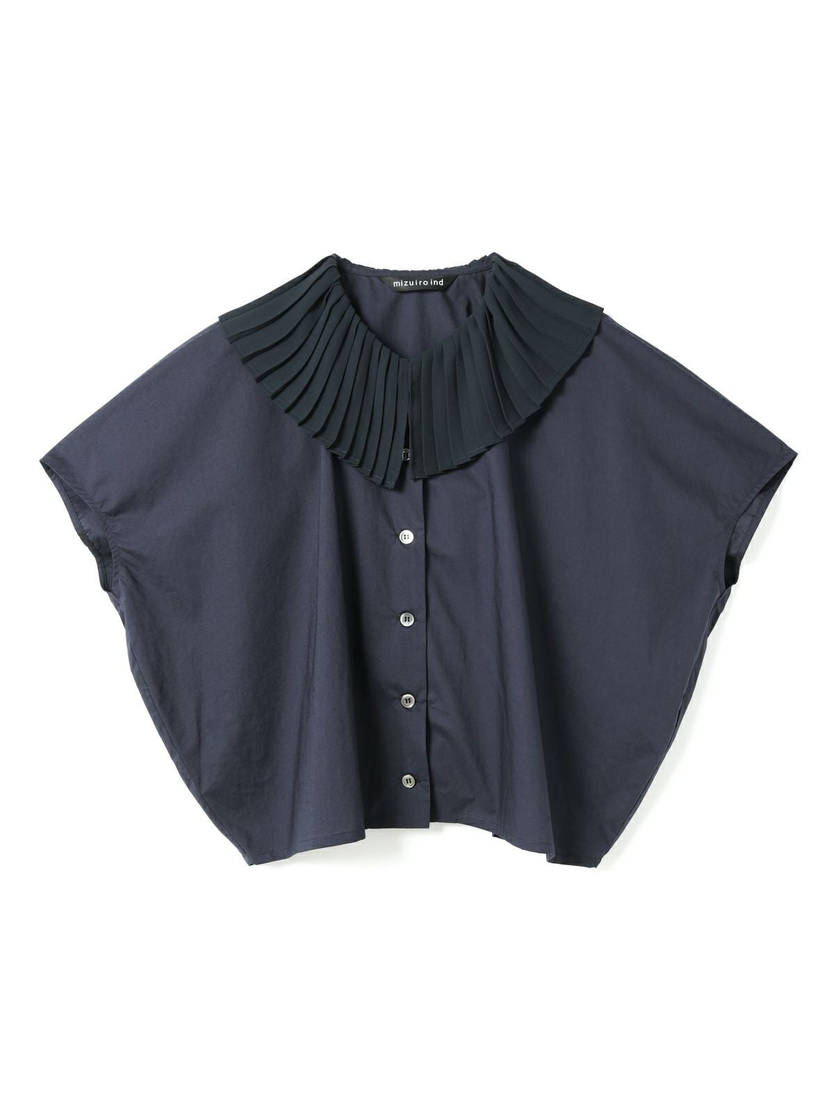 mizuiro ind プリーツカラーシャツ｜ MARcourt ONLINE STORE