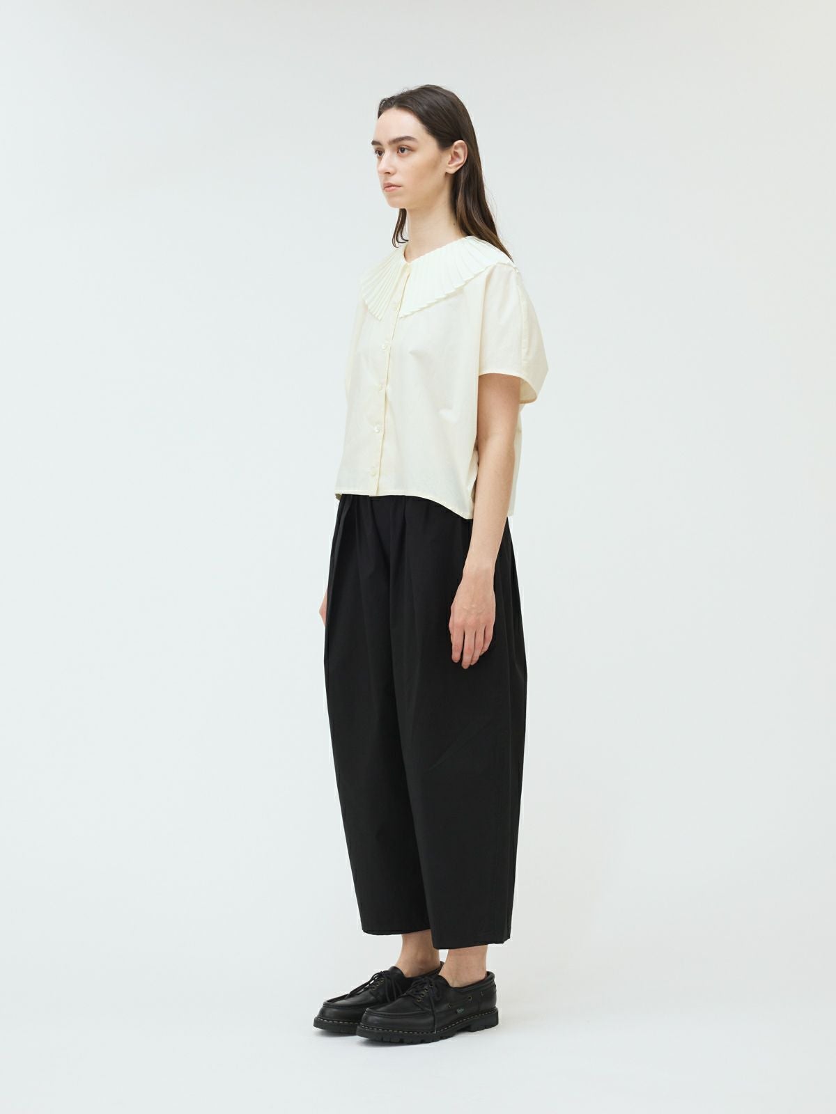 mizuiro ind プリーツカラーシャツ｜ MARcourt ONLINE STORE