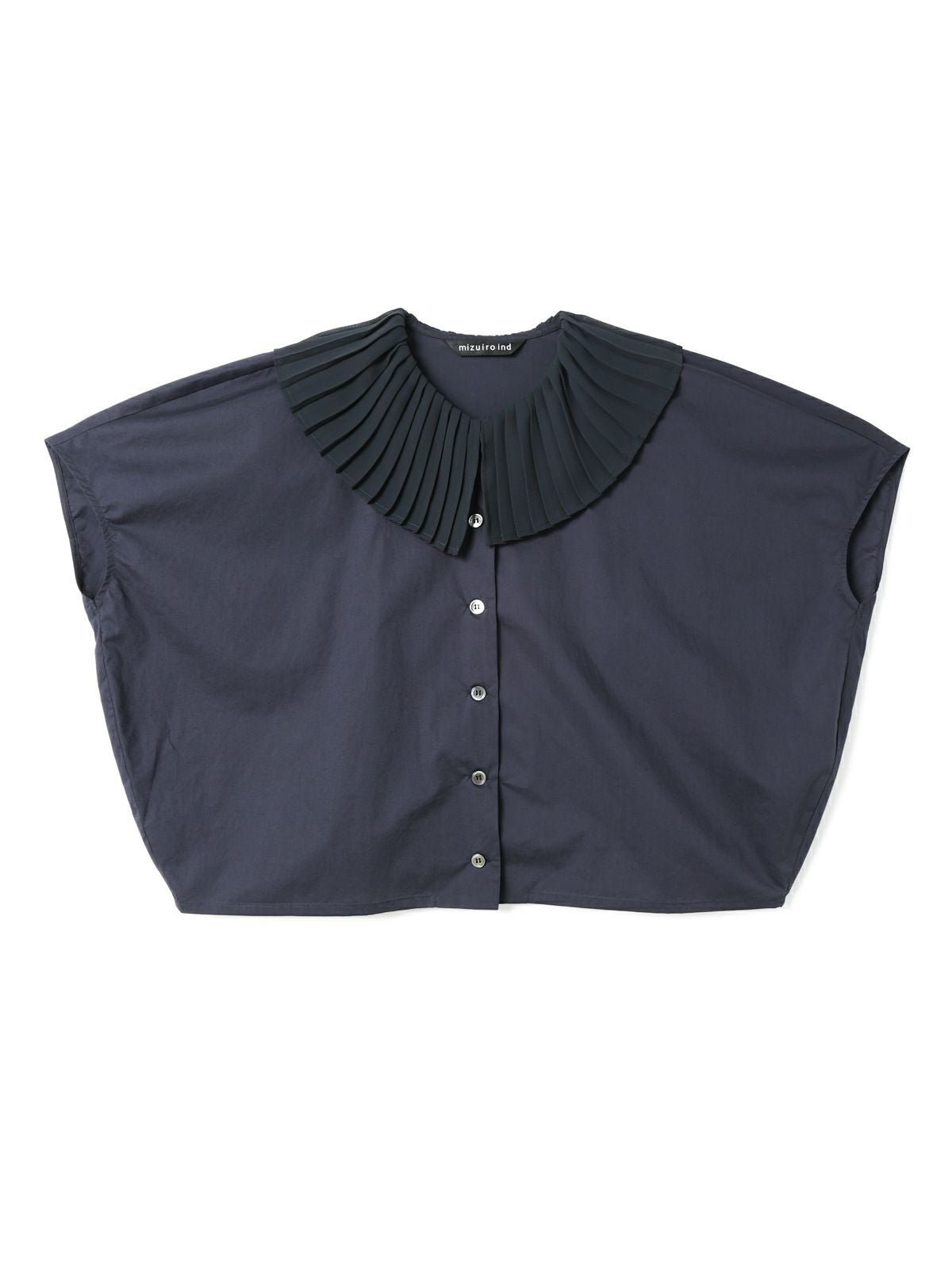 【値下げ★未使用タグ付き】mizuiro ind プリーツカラーシャツ mizuiro ind プリーツカラーシャツ｜ MARcourt ONLINE STORE