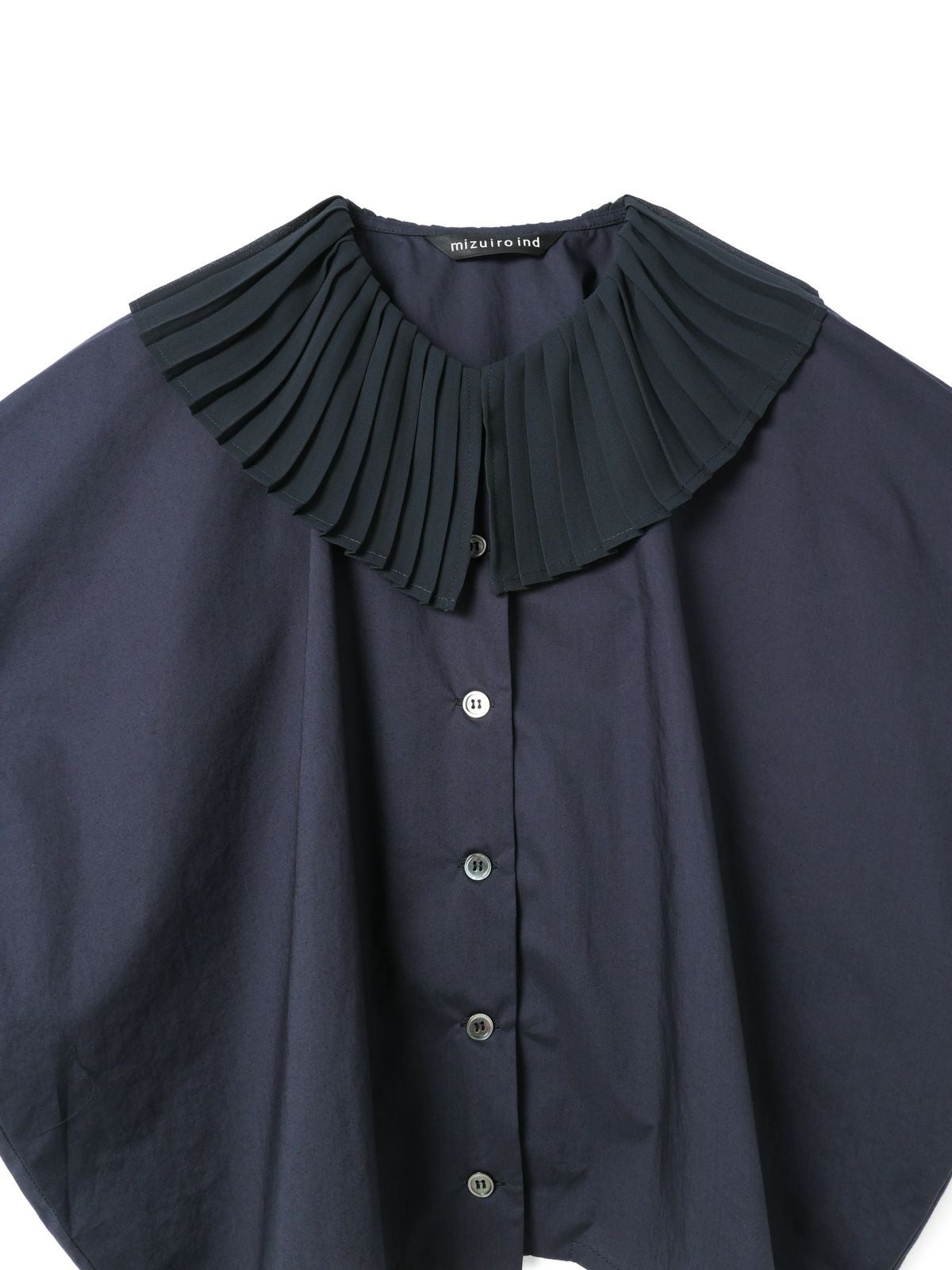 mizuiro ind プリーツカラーシャツ｜ MARcourt ONLINE STORE