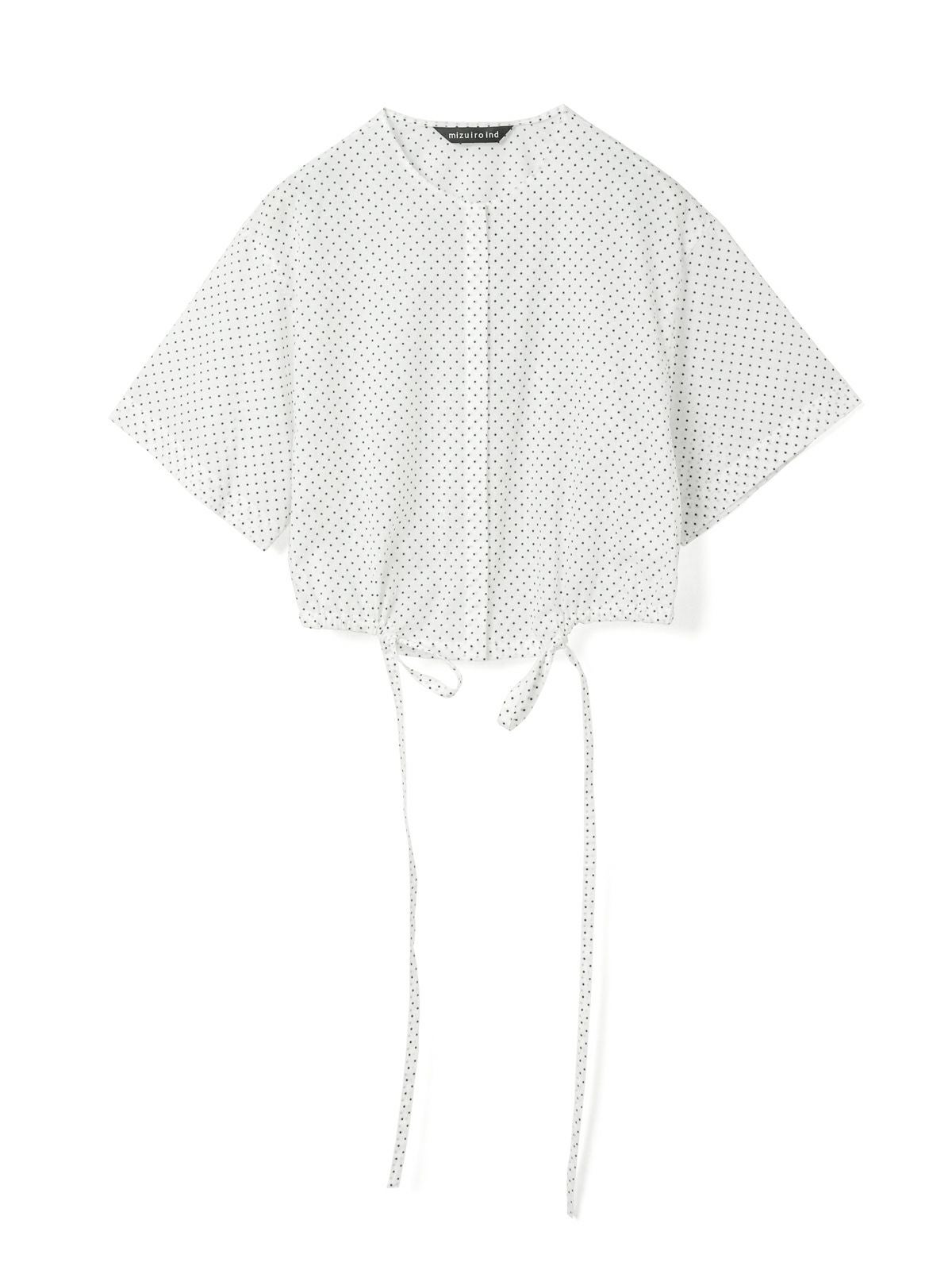 mizuiro ind ドットドローストリングシャツ｜ MARcourt ONLINE STORE