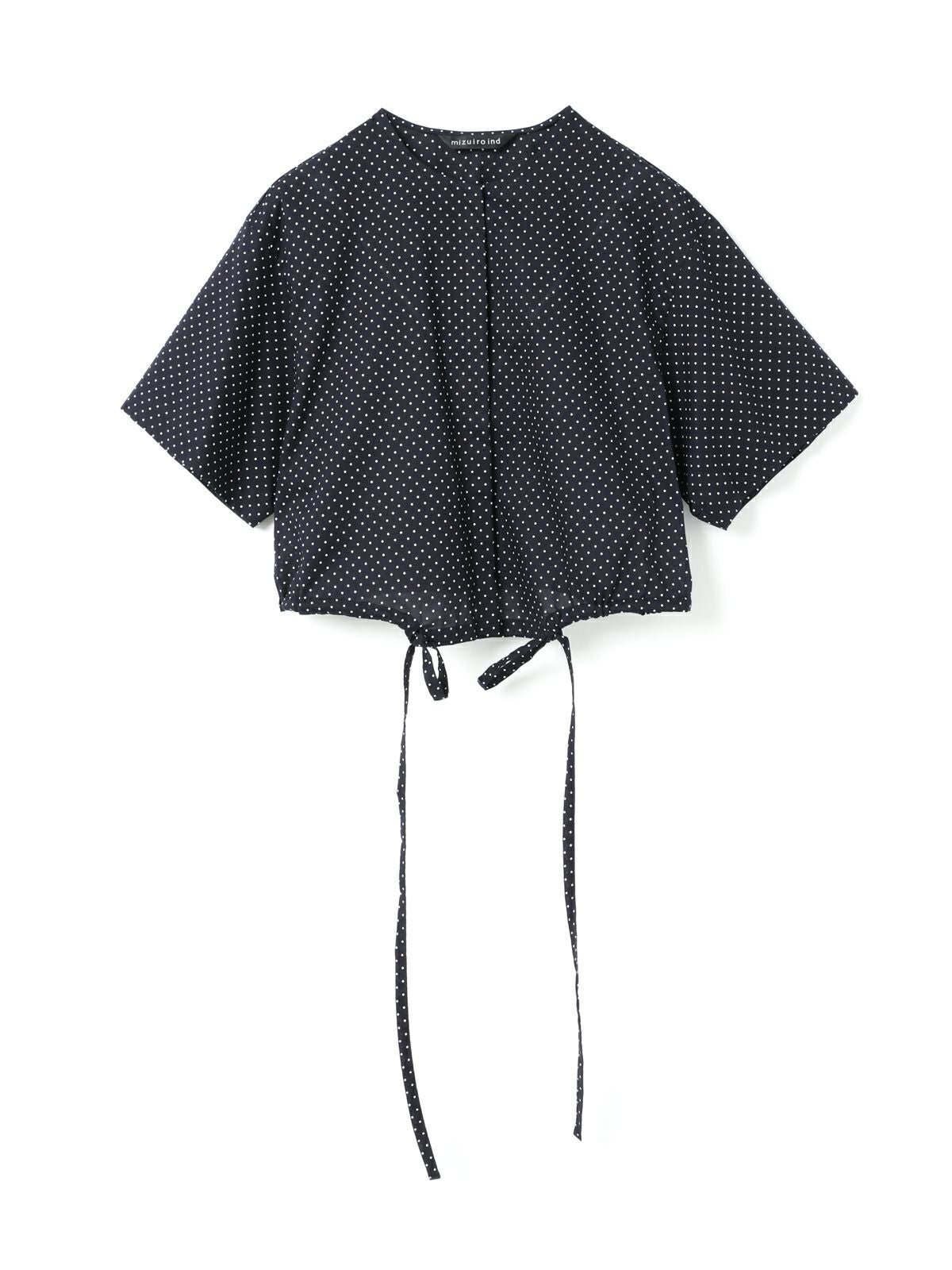 mizuiro ind ドットドローストリングシャツ｜ MARcourt ONLINE STORE