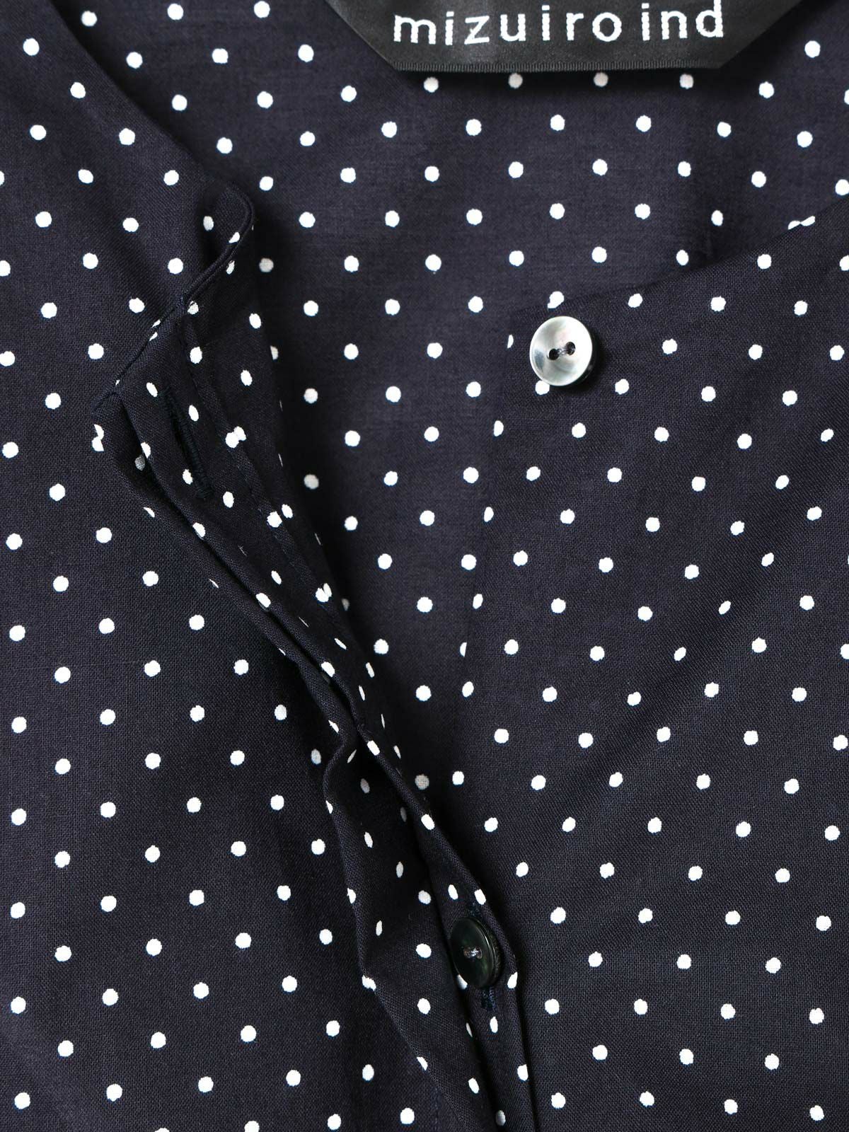 mizuiro ind ドットドローストリングシャツ｜ MARcourt ONLINE STORE