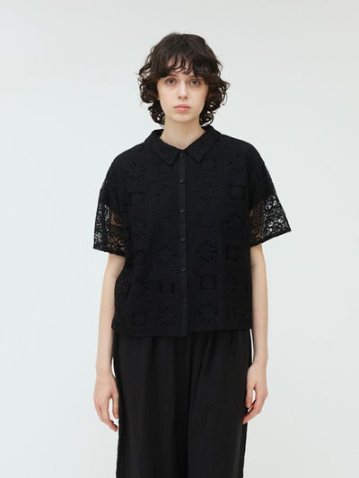 mizuiro ind タイルレースシャツ｜ MARcourt ONLINE STORE 