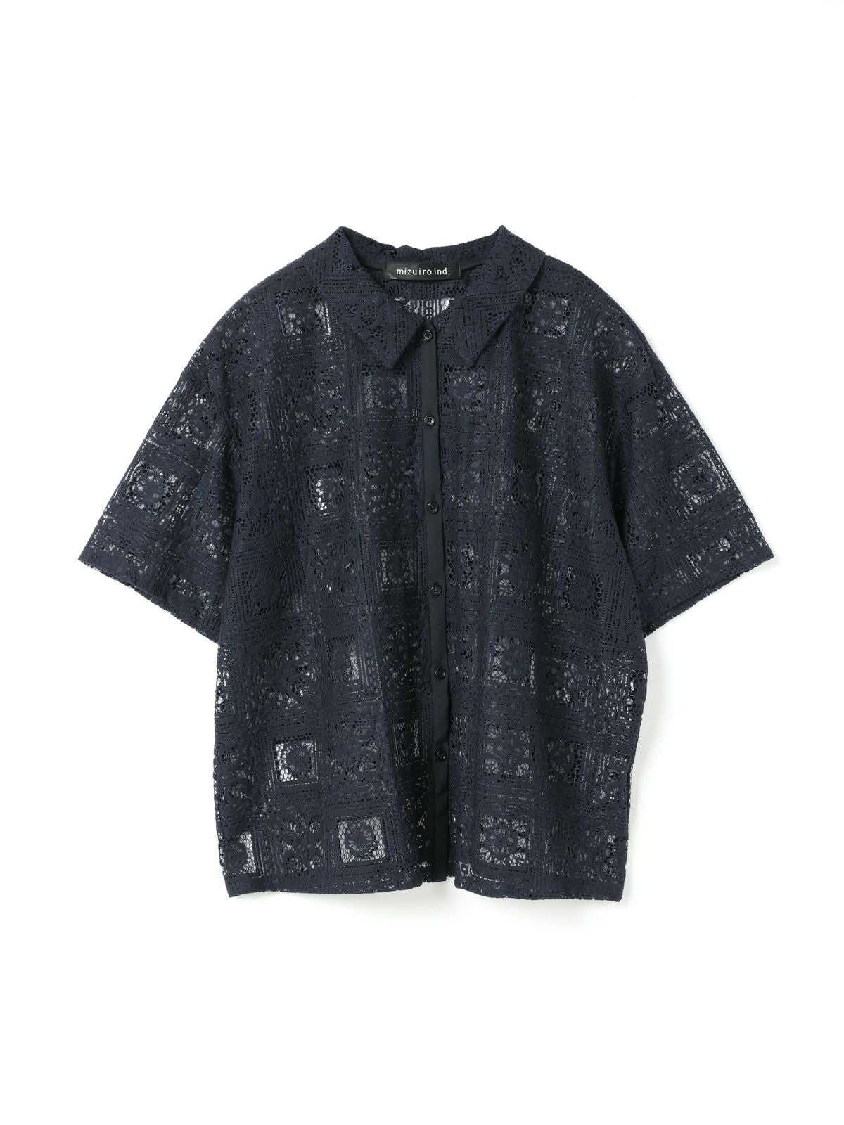 mizuiro ind タイルレースシャツ｜ MARcourt ONLINE STORE