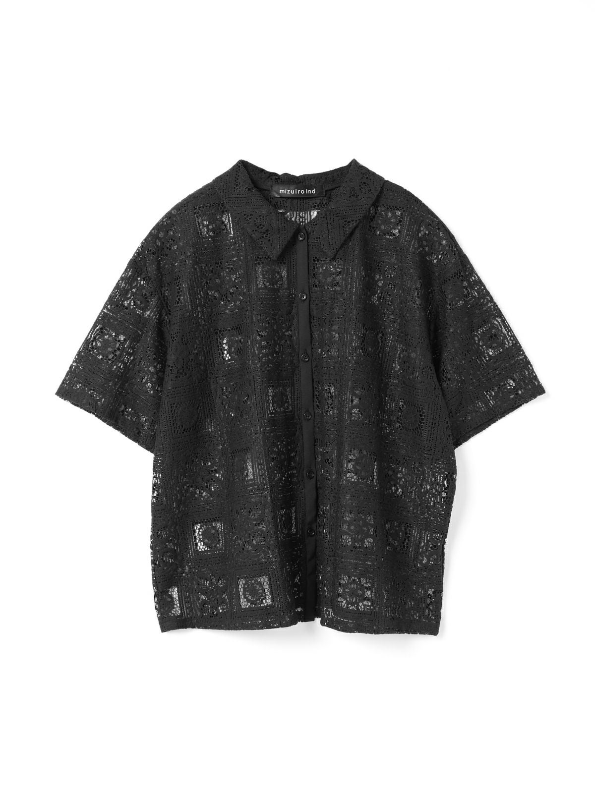 mizuiro ind タイルレースシャツ｜ MARcourt ONLINE STORE